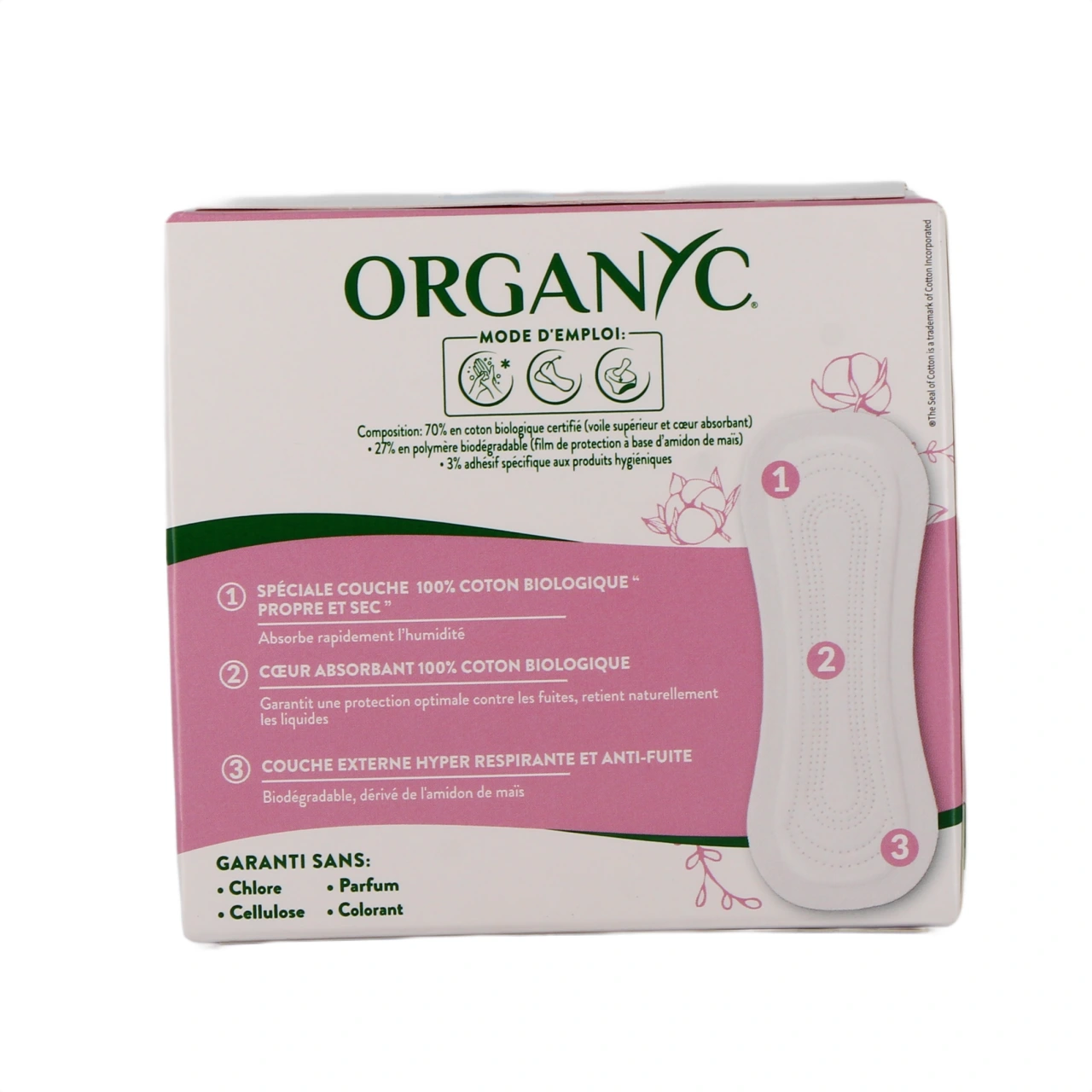 Organyc Protège Slip Coton Bio - Vue 9