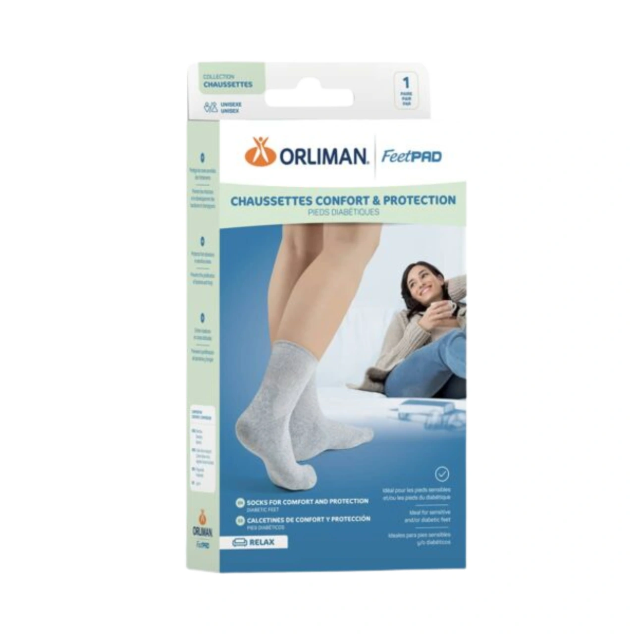 Orliman Feetpad Chaussettes Confort et Protection Relax - Vue 2