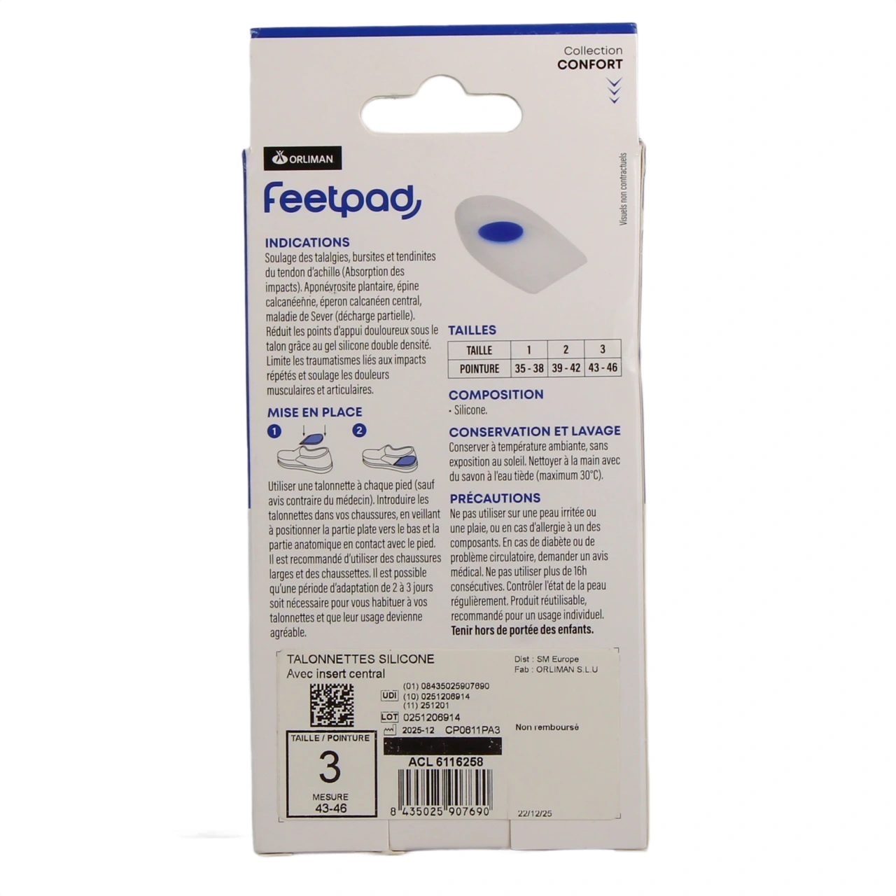 Orliman FeetPAD Talonnettes Silicone - Vue 9