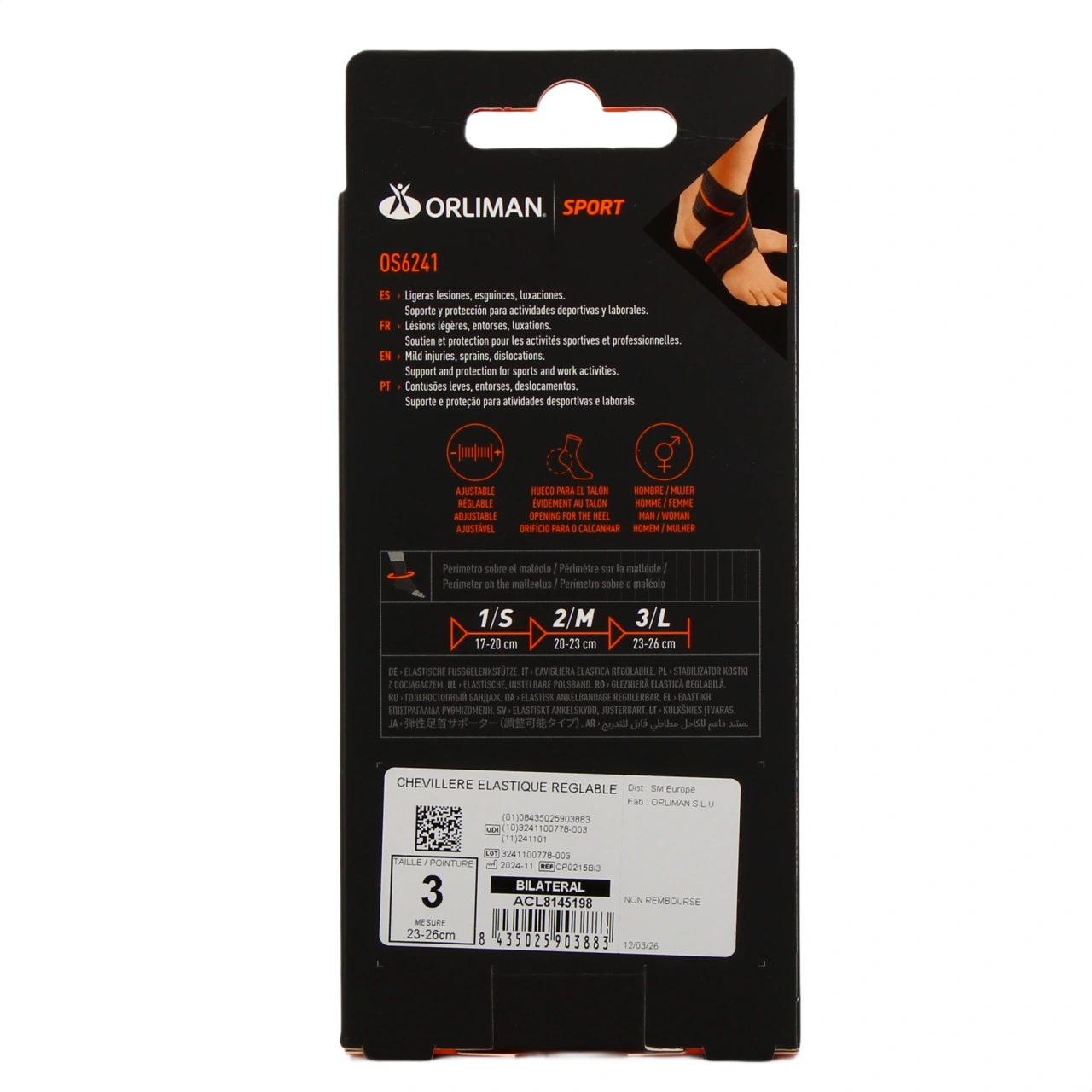 Orliman Sport Chevillère Élastique Réglable - Vue 3