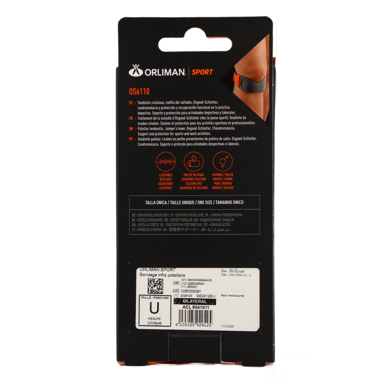 Orliman Sport Sangle Infra-Patellaire - Vue 3
