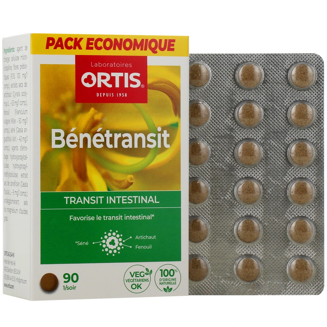 Ortis Benetransit Transit Intestinal Comprimés - Ortis