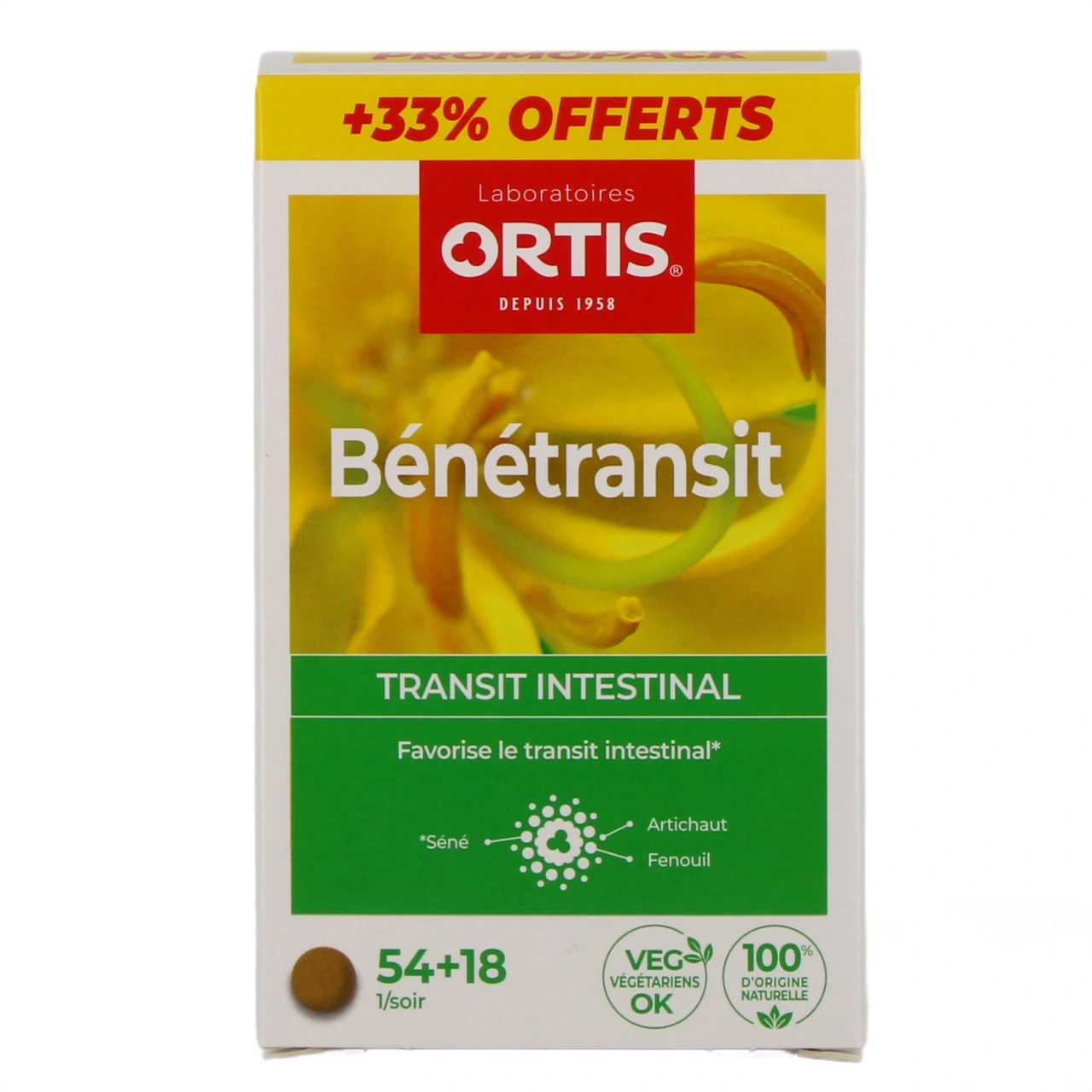 Ortis Benetransit Transit Intestinal Comprimés - Vue 9