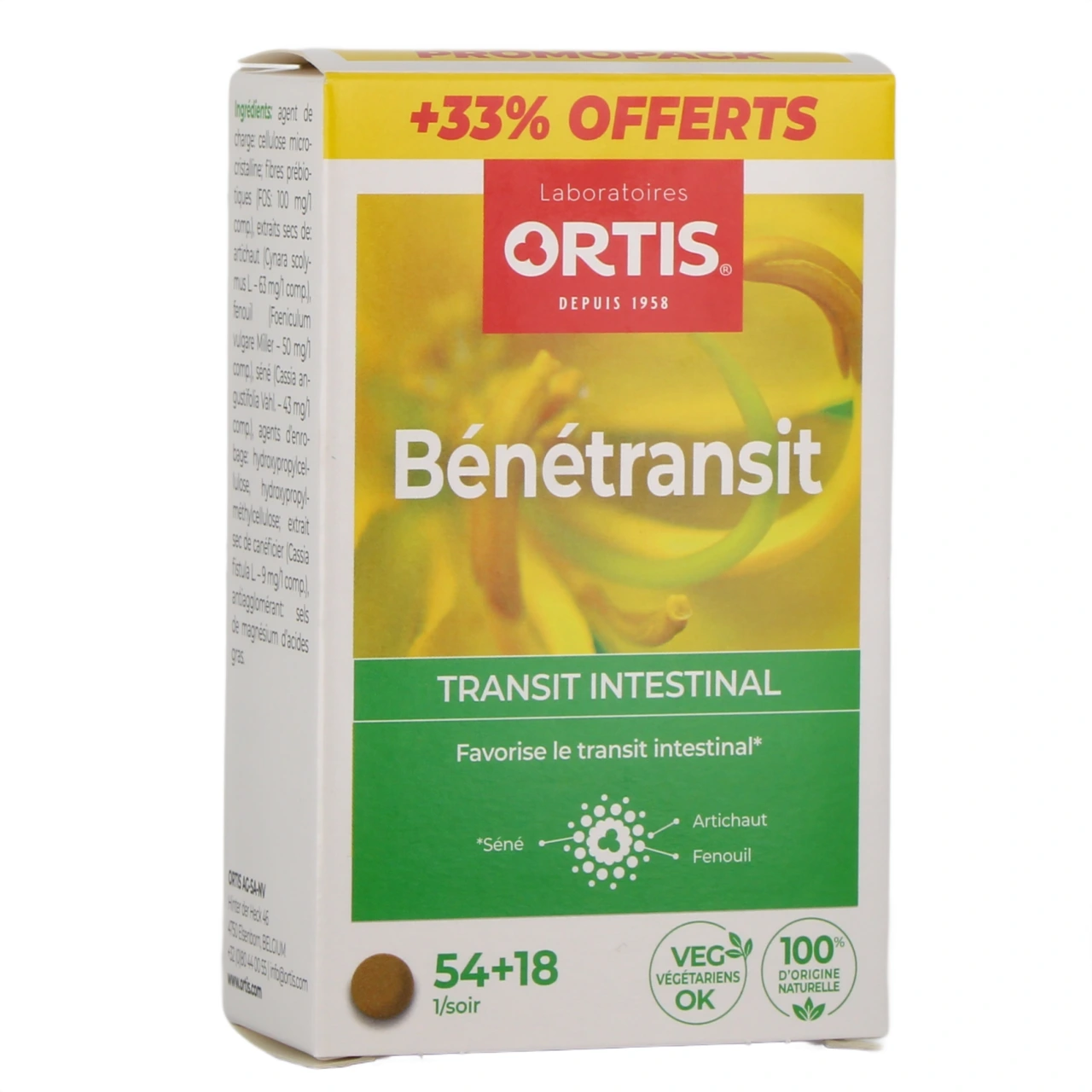 Ortis Benetransit Transit Intestinal Comprimés - Vue 8