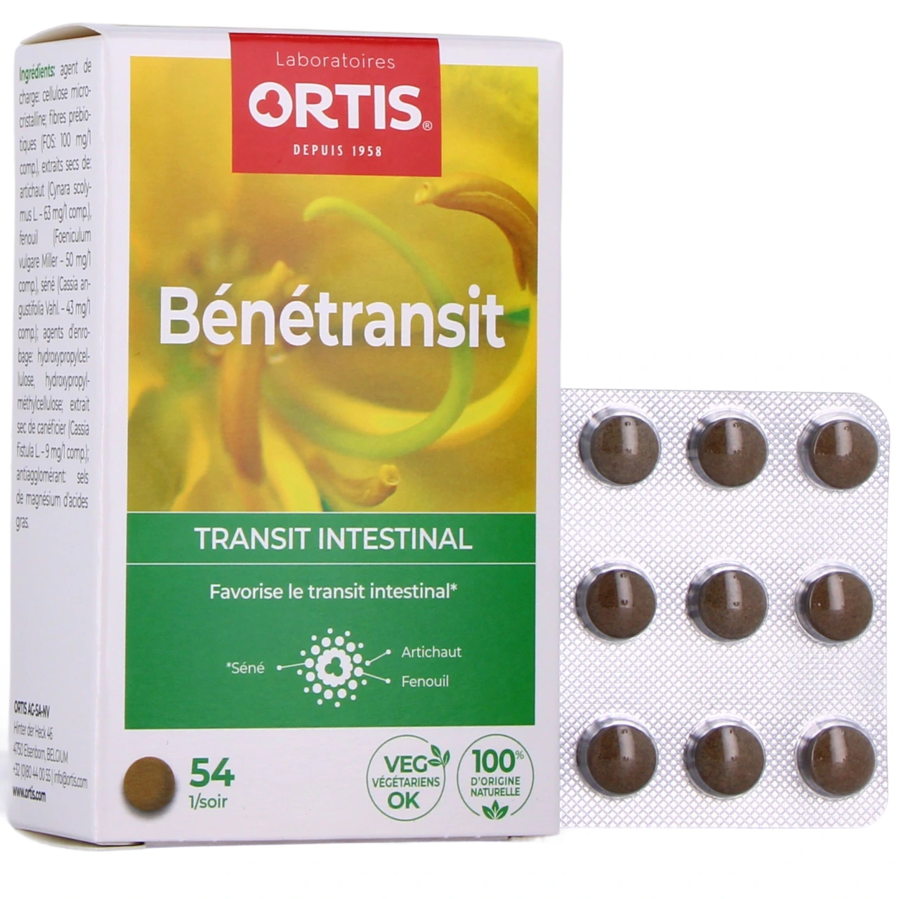 Ortis Benetransit Transit Intestinal Comprimés - Vue 2