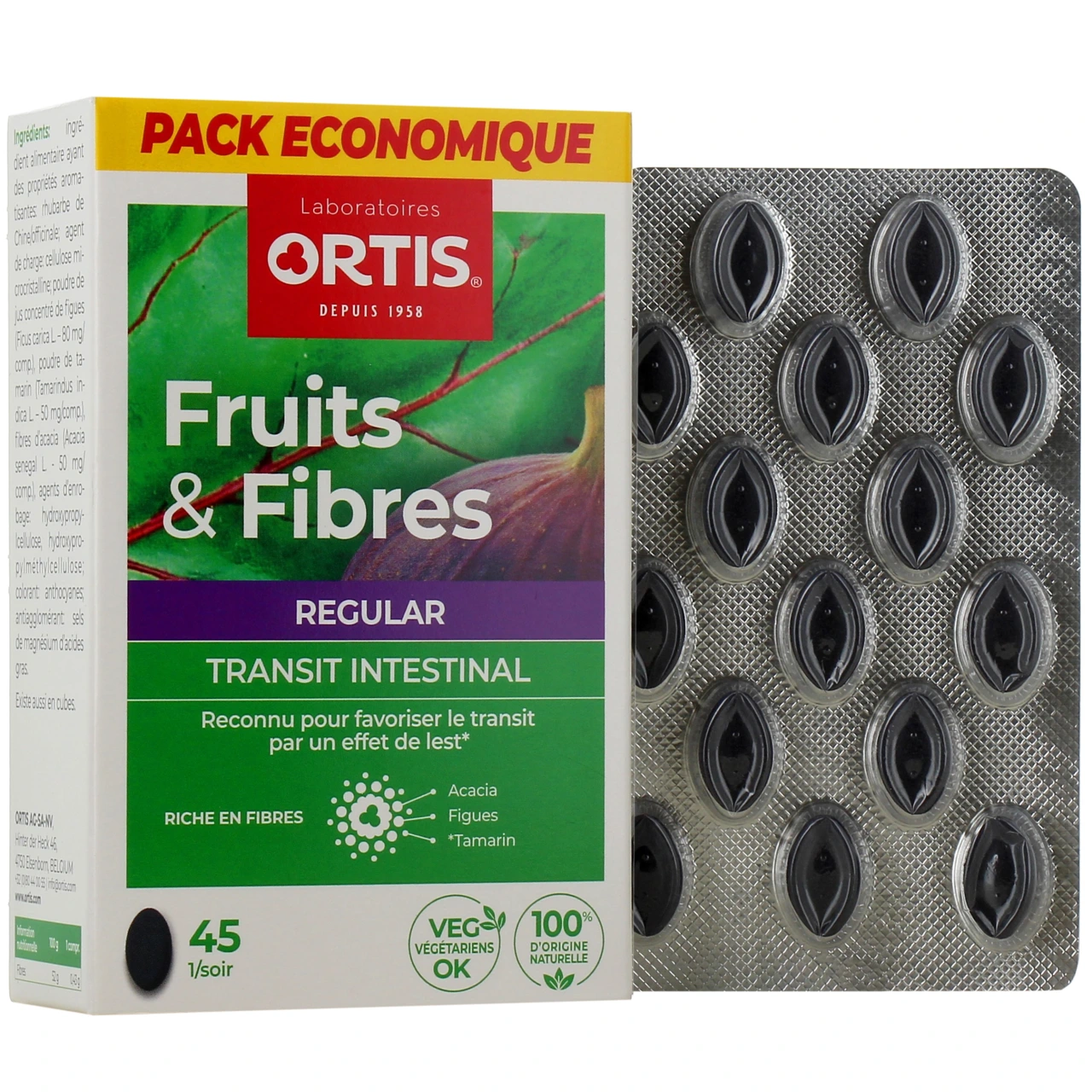 Ortis Fruits & Fibres Regular Transit Intestinal Comprimés - Vue 4