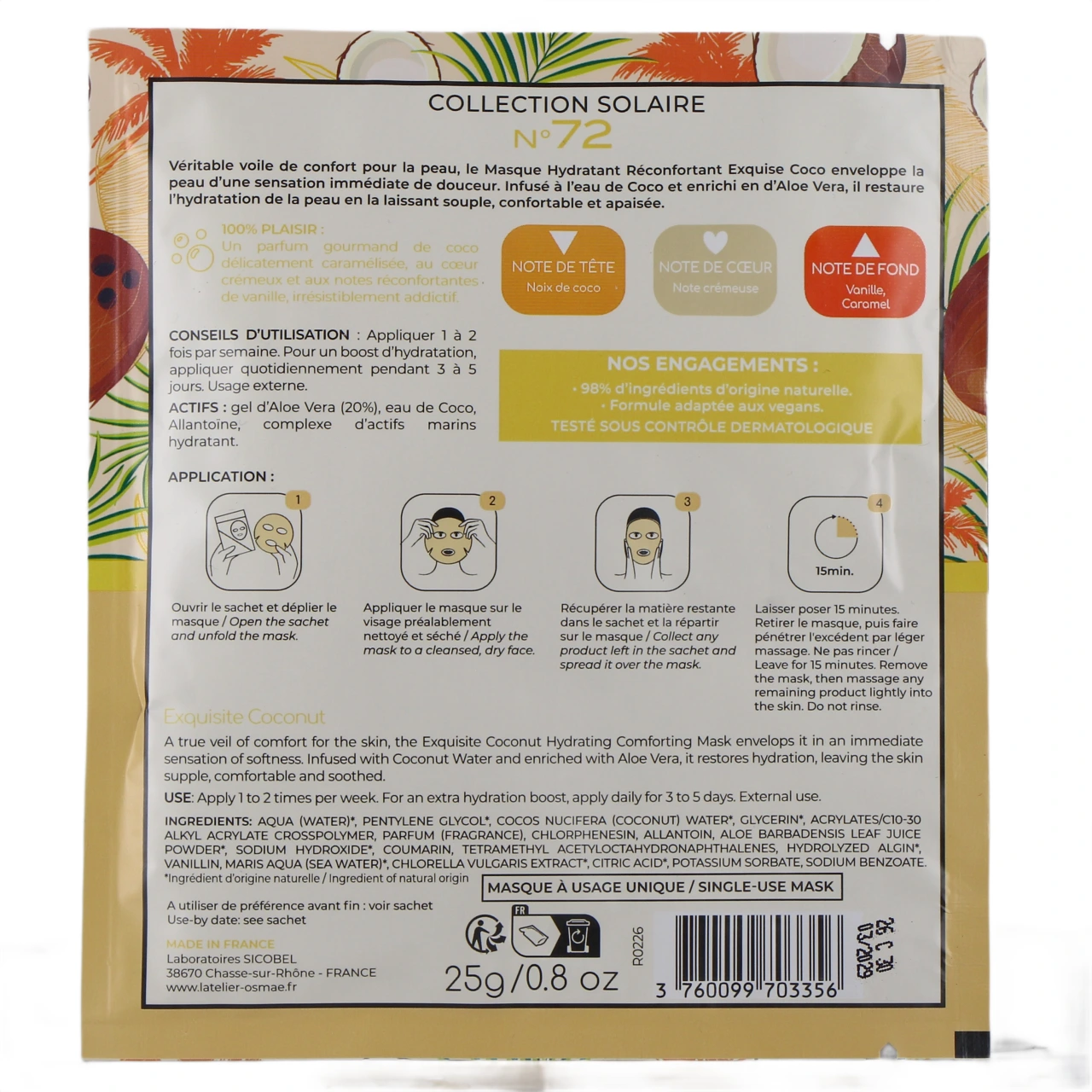 Osmaé Masque Hydratant - Vue 4