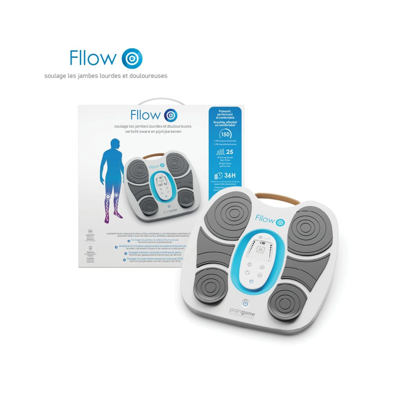 Paingone Fllow-expert électrothérapie et stimulation circulatoire - PainGone