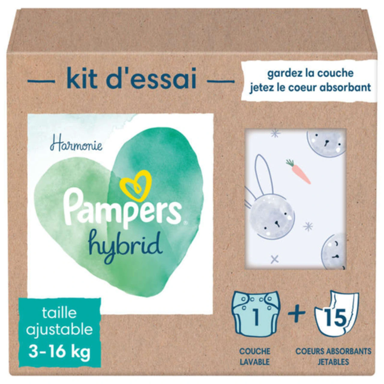 Pampers Harmonie Hybrid Couche Lavable - Pampers
