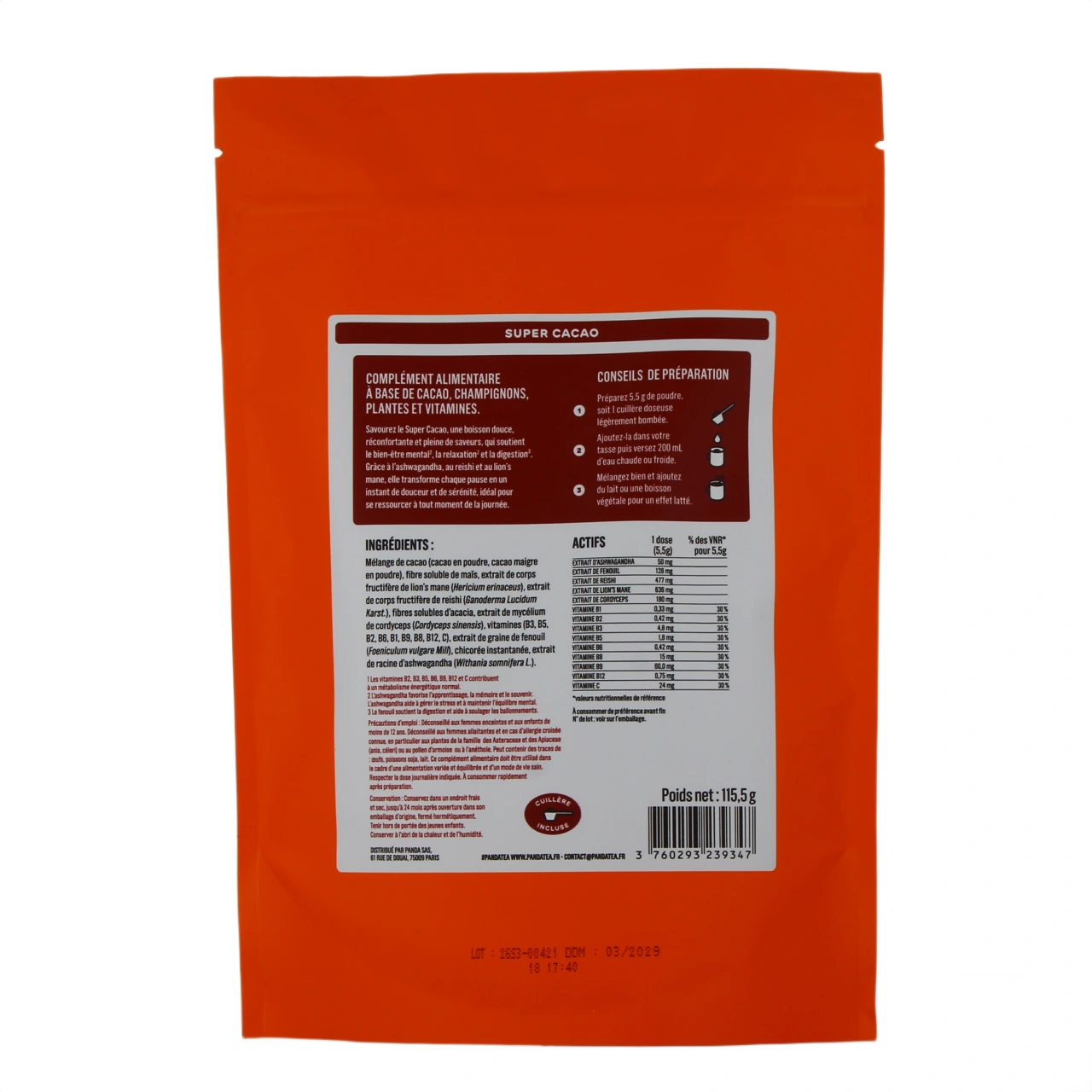 Panda Tea Super Cacao - Vue 6