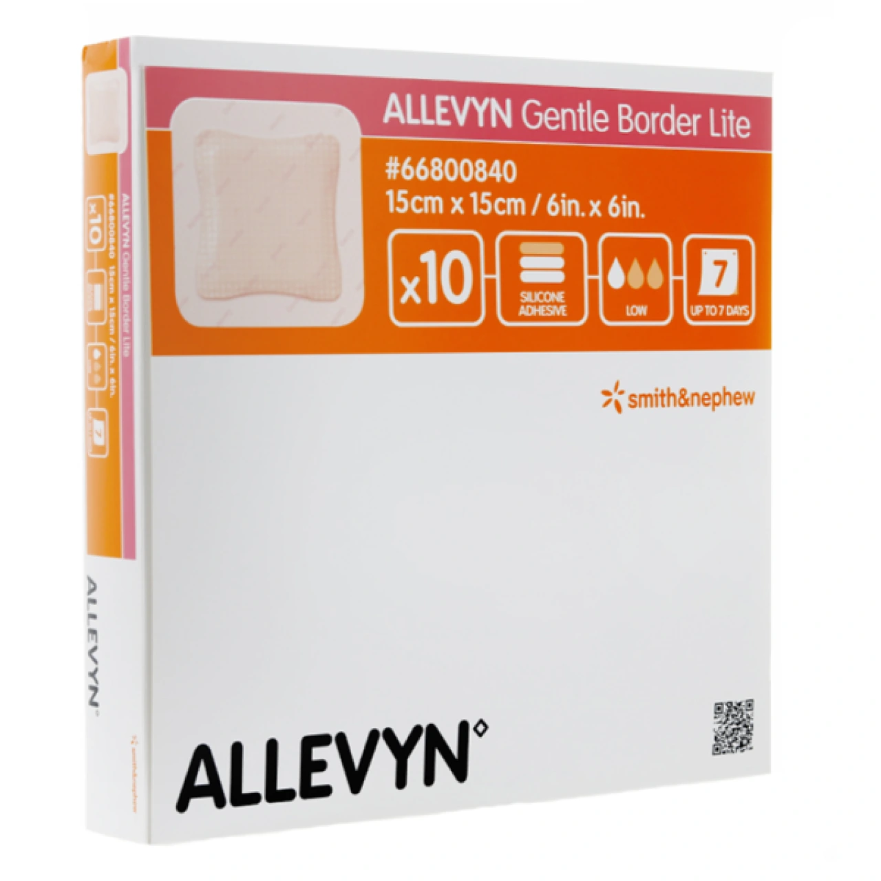 Allevyn Gentle Border Lite Carré Pansement hydrocellulaire - Vue 3