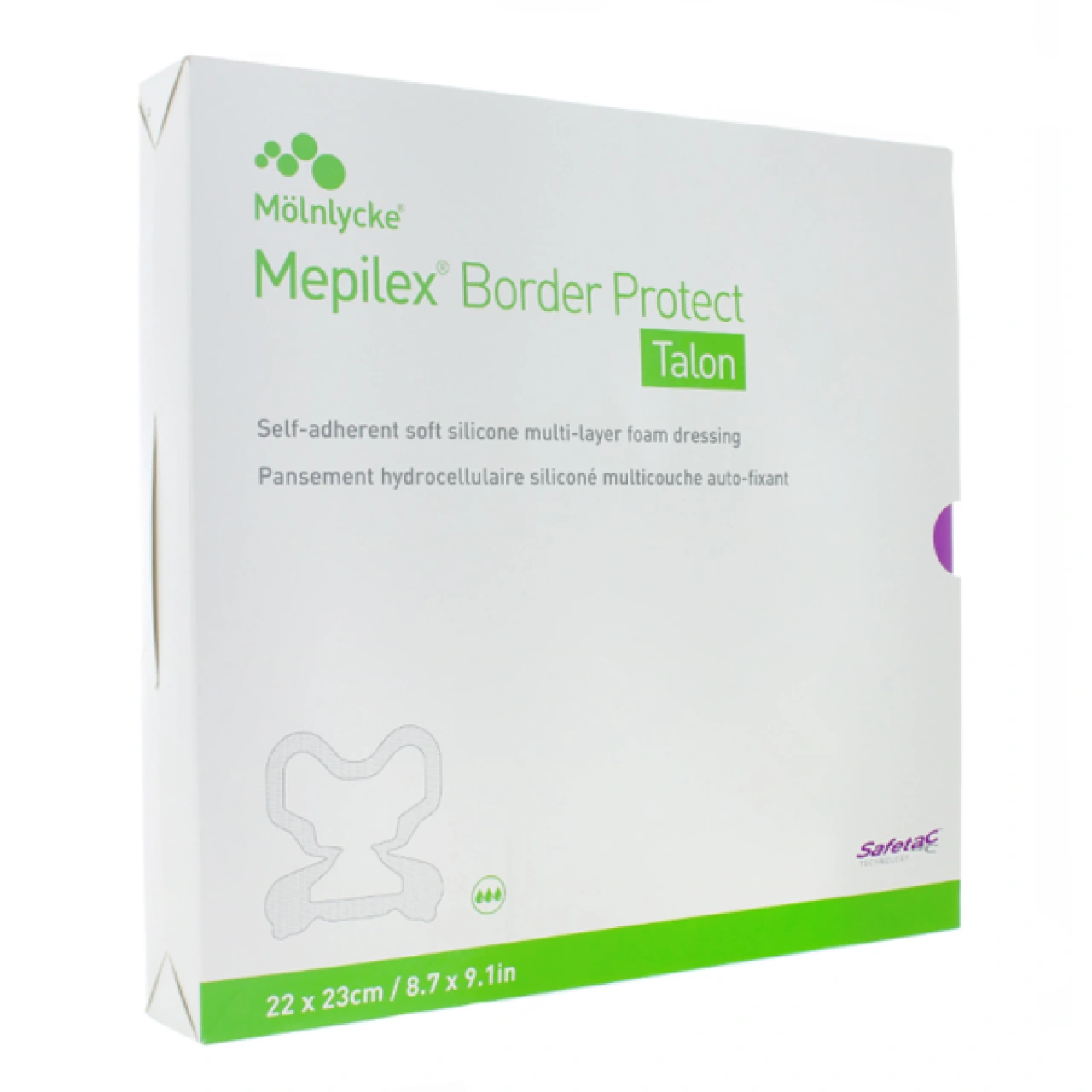 Mepilex Border Protect Talon Pansement Hydrocellulaire - Mepilex