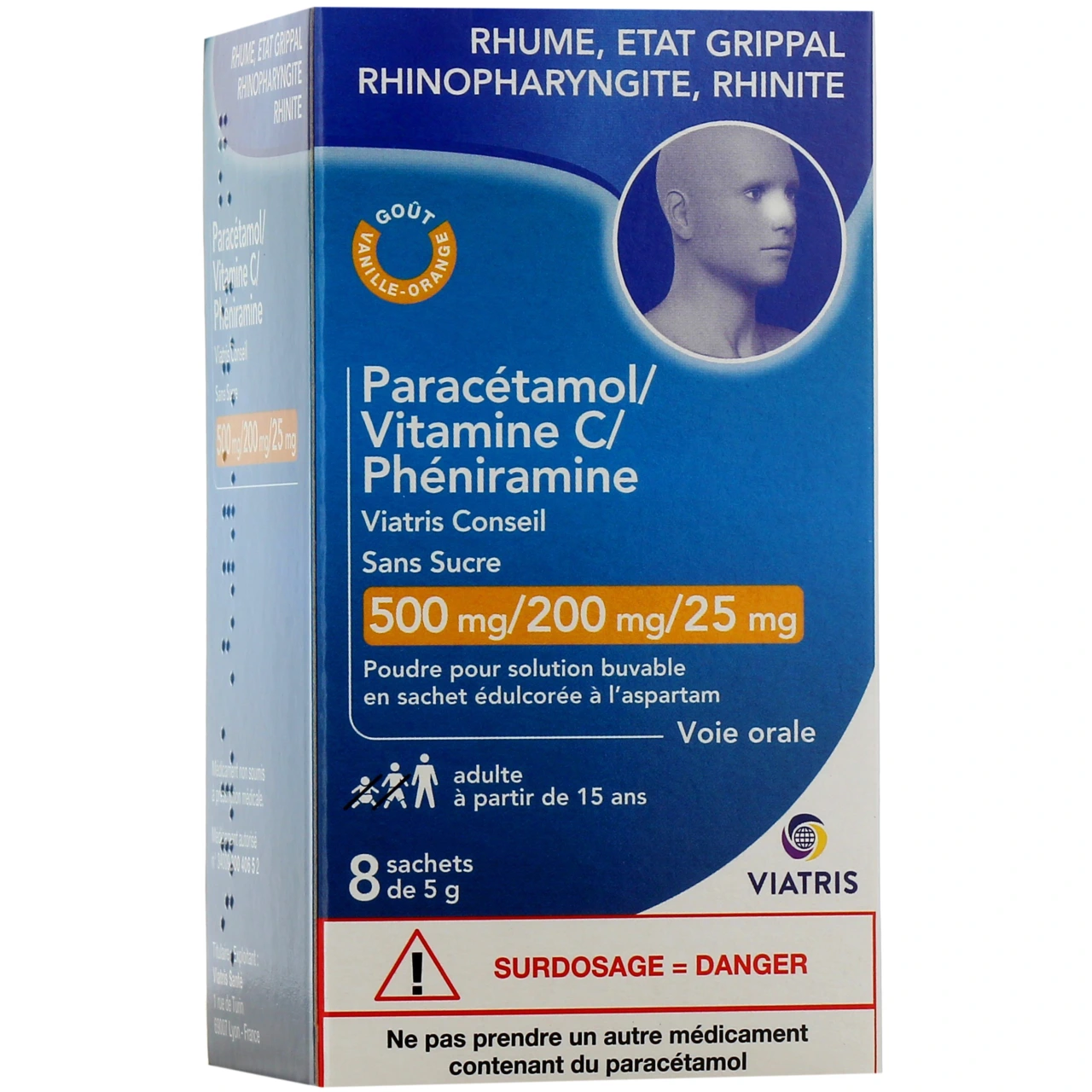 Paracétamol Vitamine C Phéniramine - Viatris