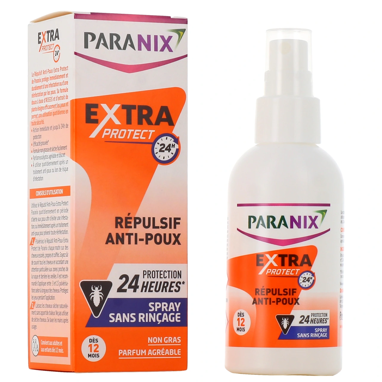 Paranix Spray Répulsif Anti-Poux Sans Rinçage - Paranix
