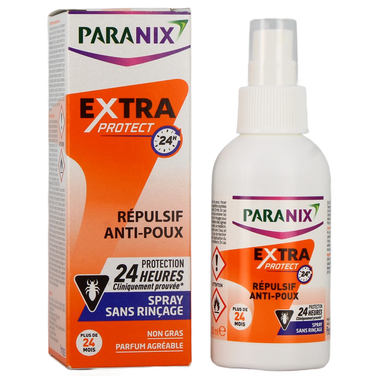 Paranix Spray Répulsif Anti-Poux Sans Rinçage - Paranix