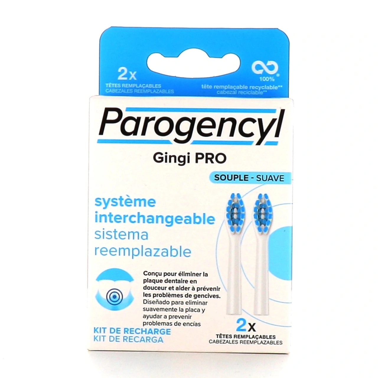 Parogencyl Gingi Pro Brosse à Dents Tête Remplaçable - Vue 3