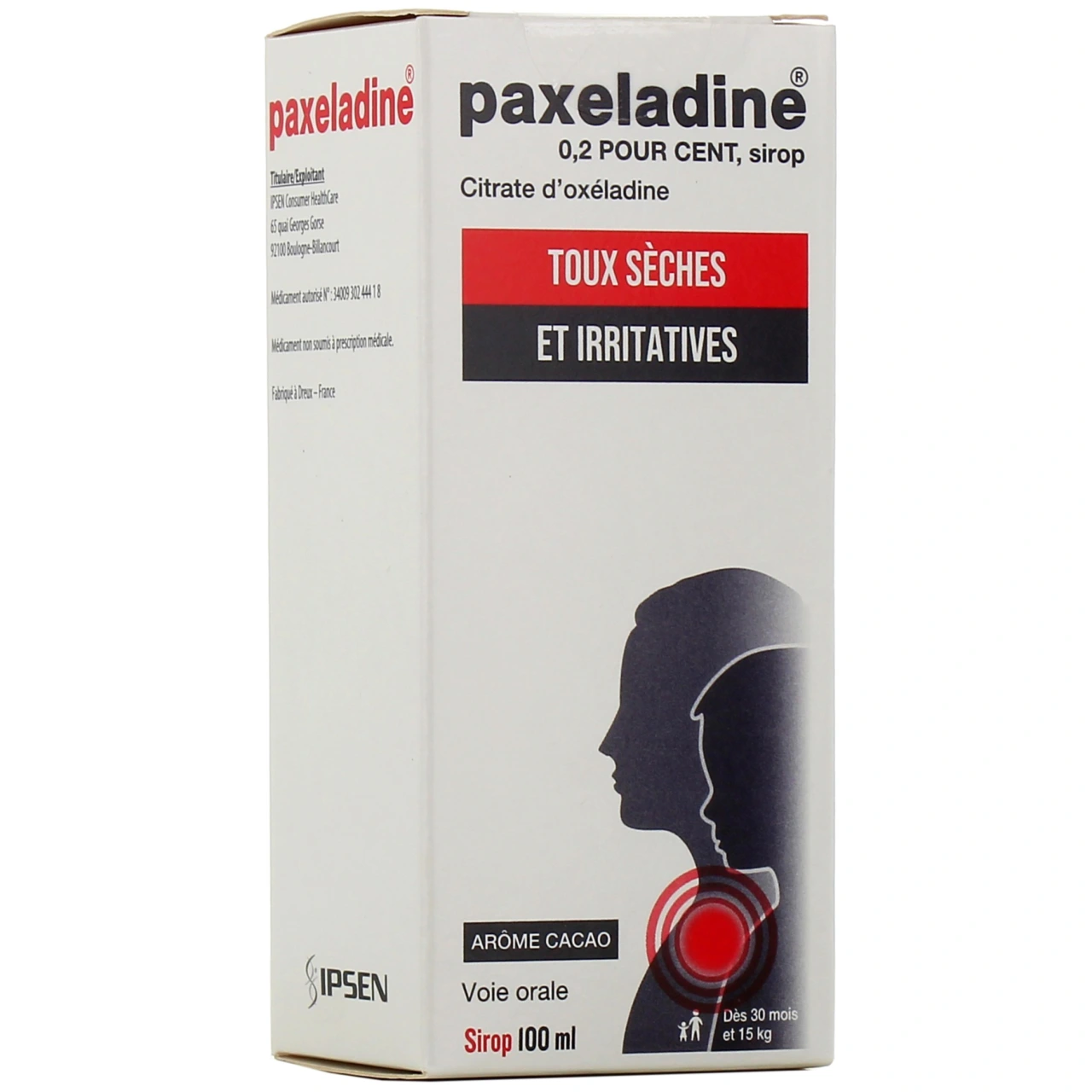 Paxeladine Sirop Toux Sèche et Irritative - Ipsen