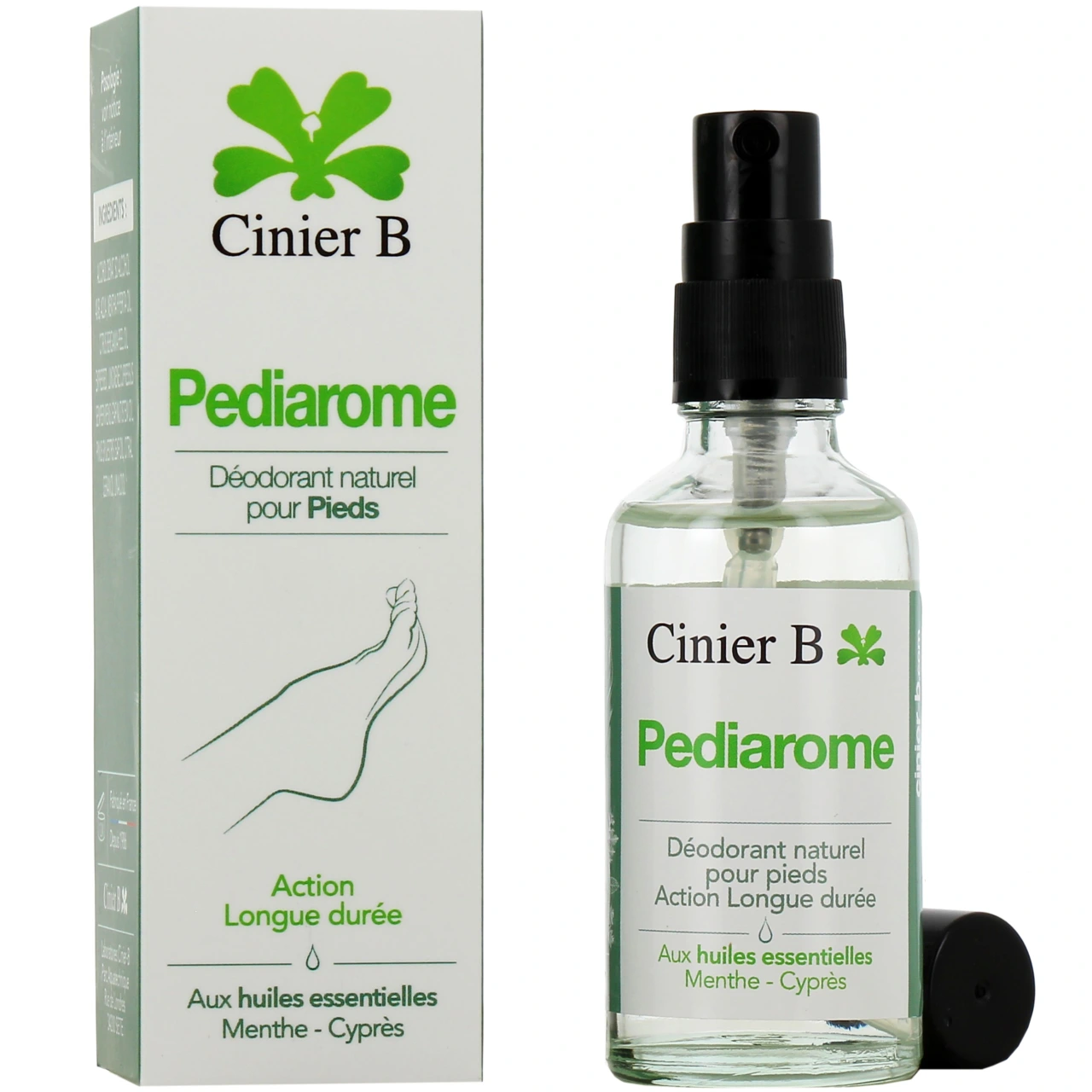 Pediarome Déodorant Naturel pour Pieds - Cinier-B