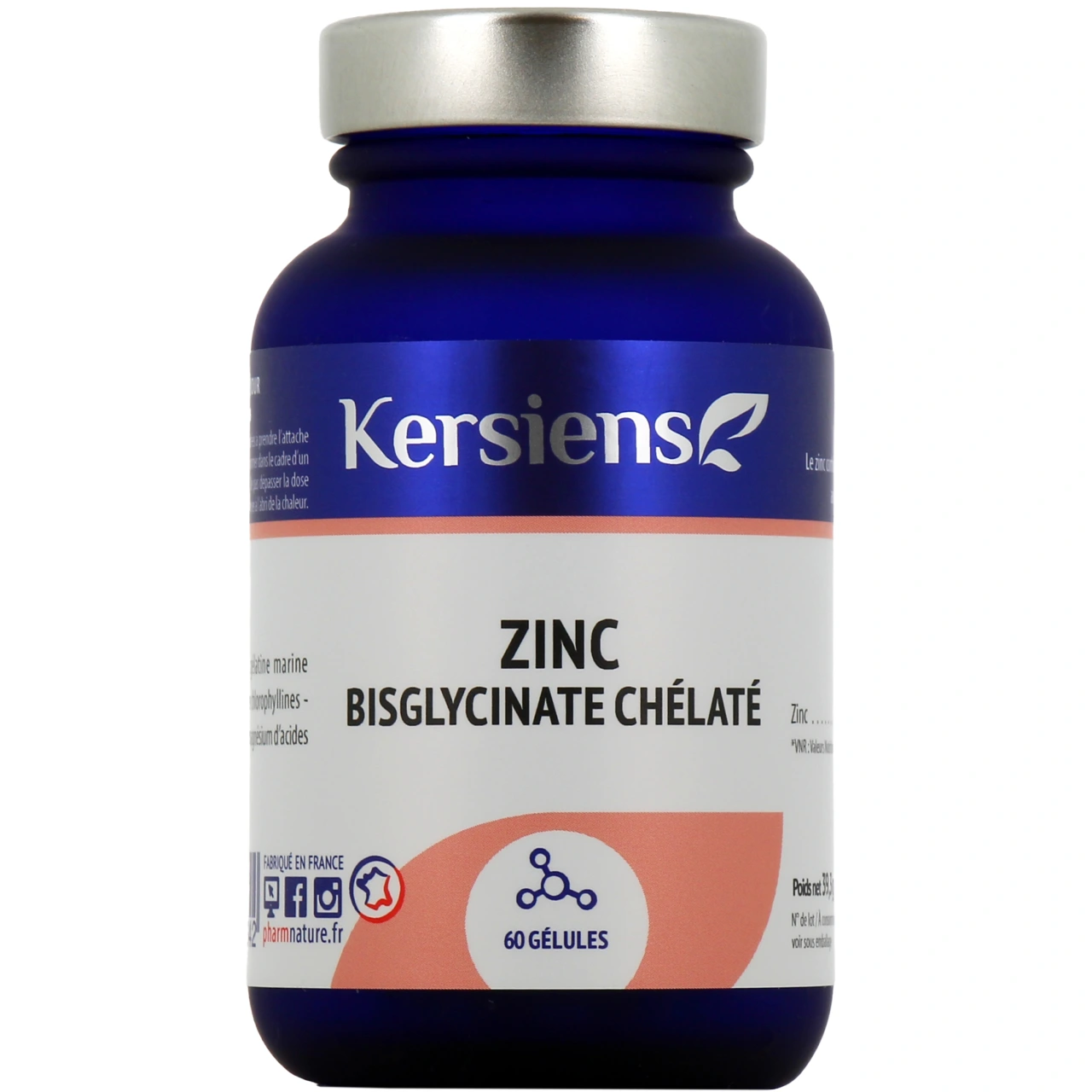 Kersiens Zinc Bisglycinate Chélaté - Kersiens