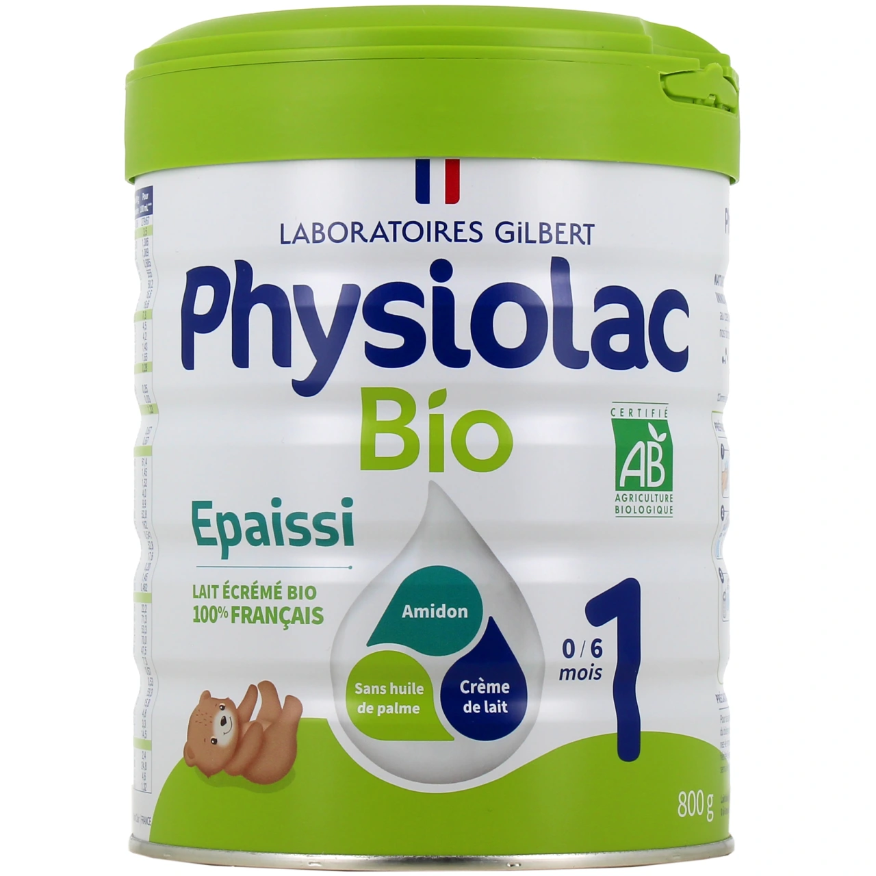 Physiolac Bio 1 Lait 1er âge Formule épaissie - Physiolac