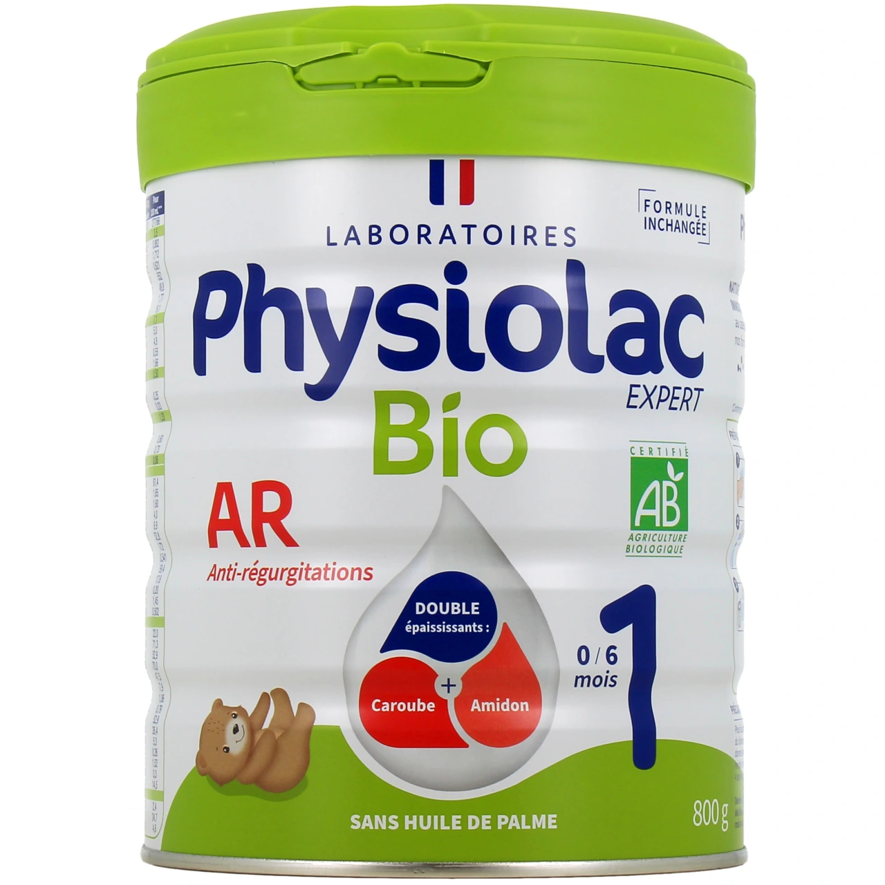 Physiolac Bio AR 1 Lait 1er âge Anti-Régurgitations - Physiolac