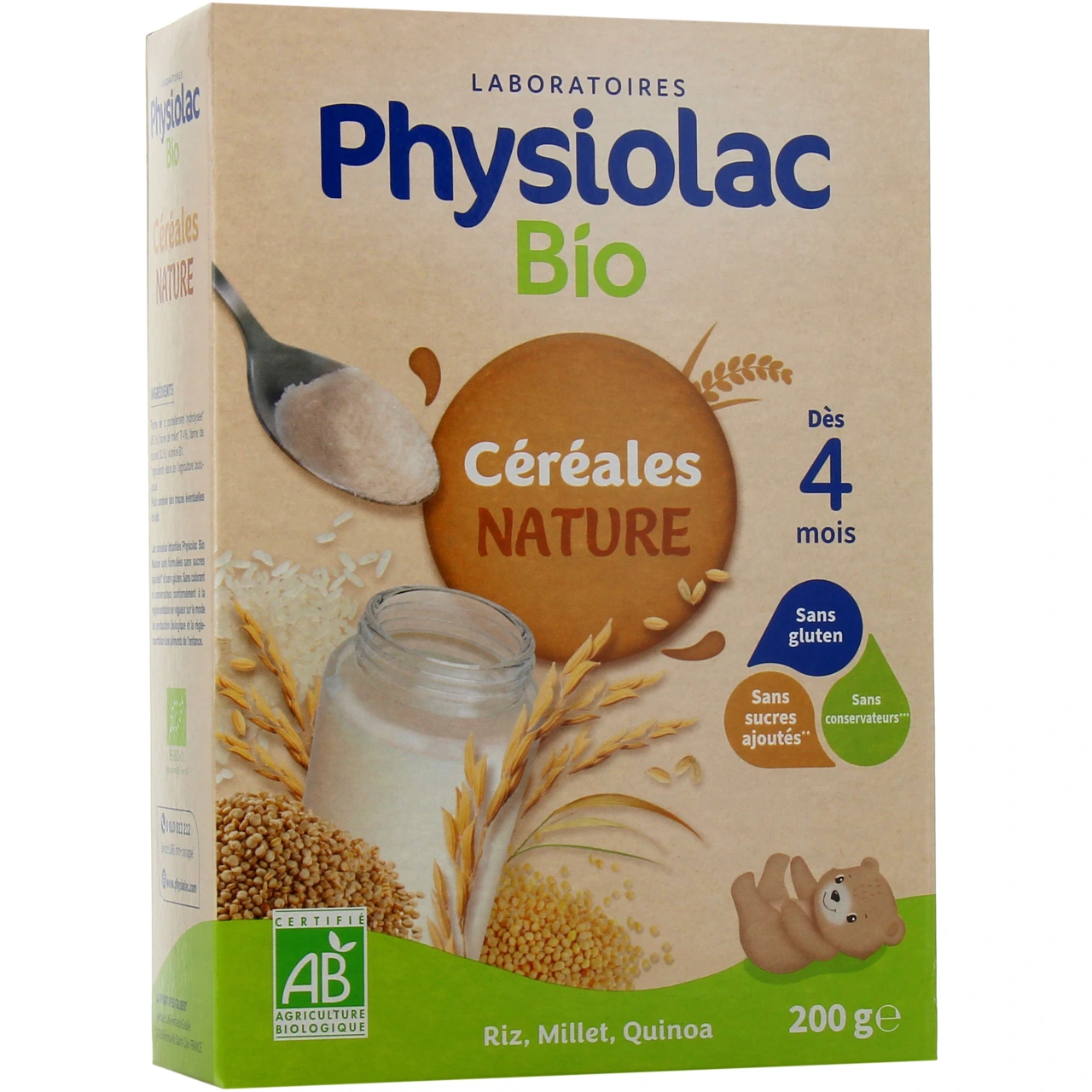 Physiolac Bio Céréales Nature - Physiolac