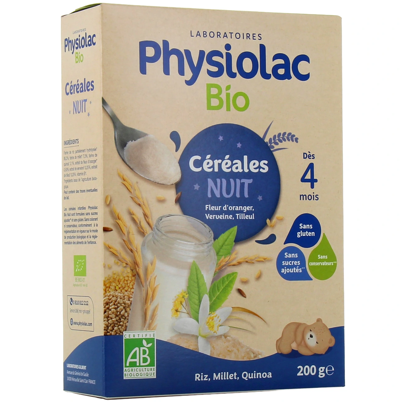 Physiolac Bio Céréales Nuit - Physiolac