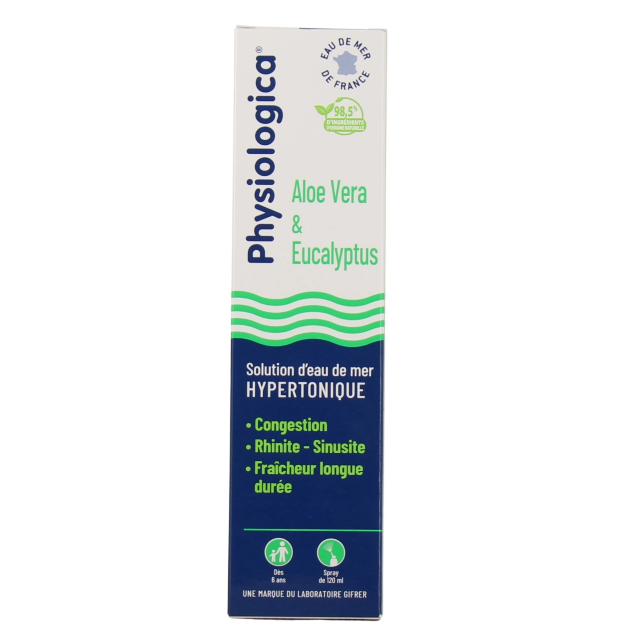 Physiologica Solution d'Eau de Mer Hypertonique Aloe Vera & Eucalyptus - Vue 2