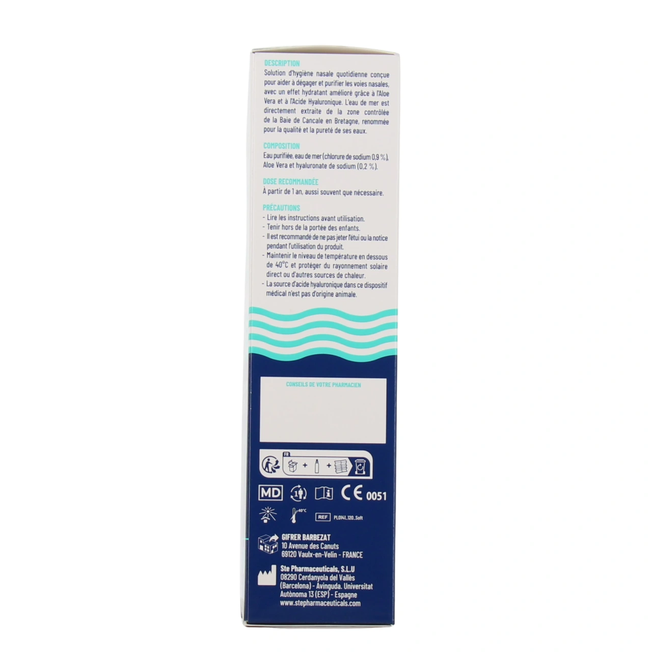 Physiologica Spray Nasal Aloe Vera & Acide Hyaluronique - Vue 3