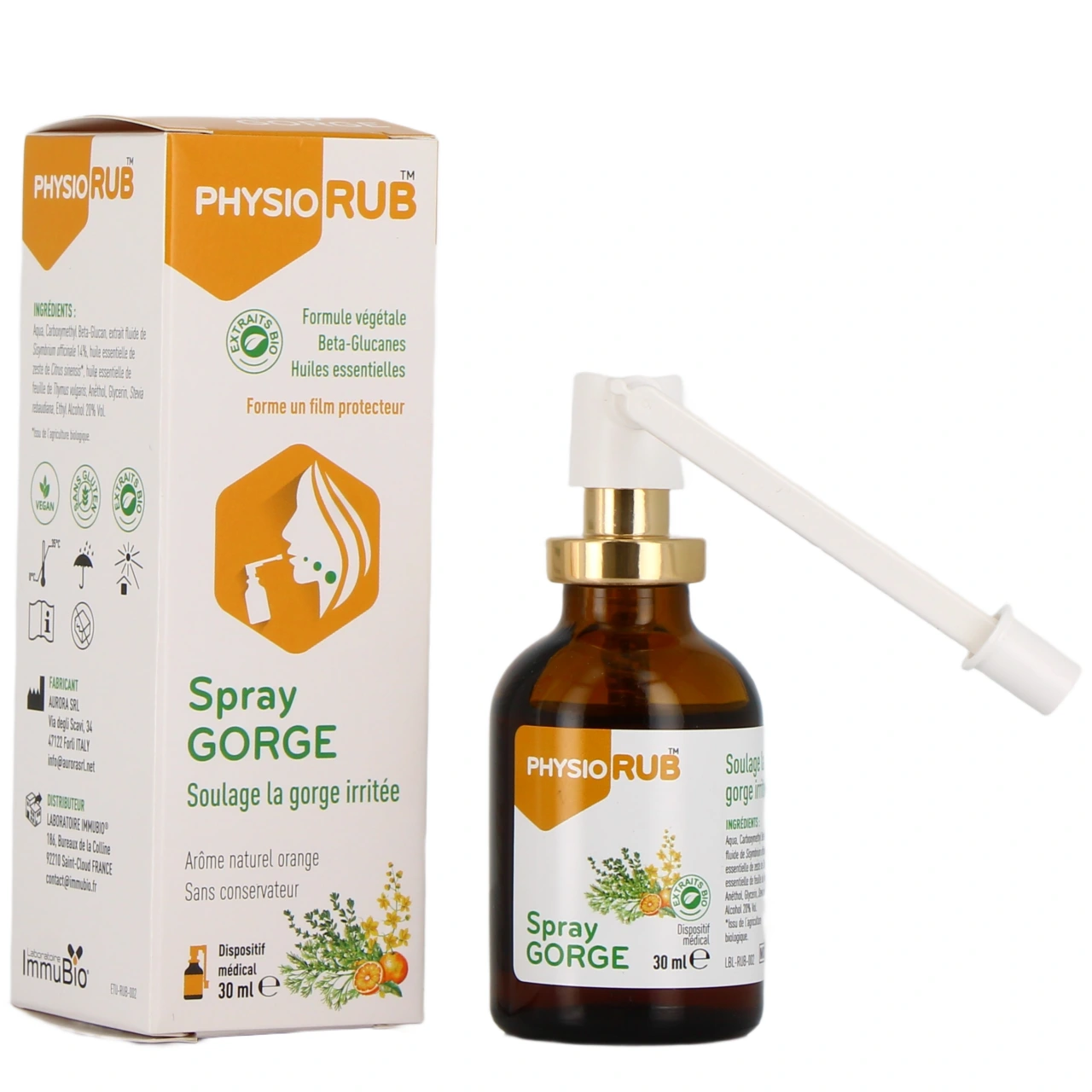 PhysioRub Spray Gorge - Immubio