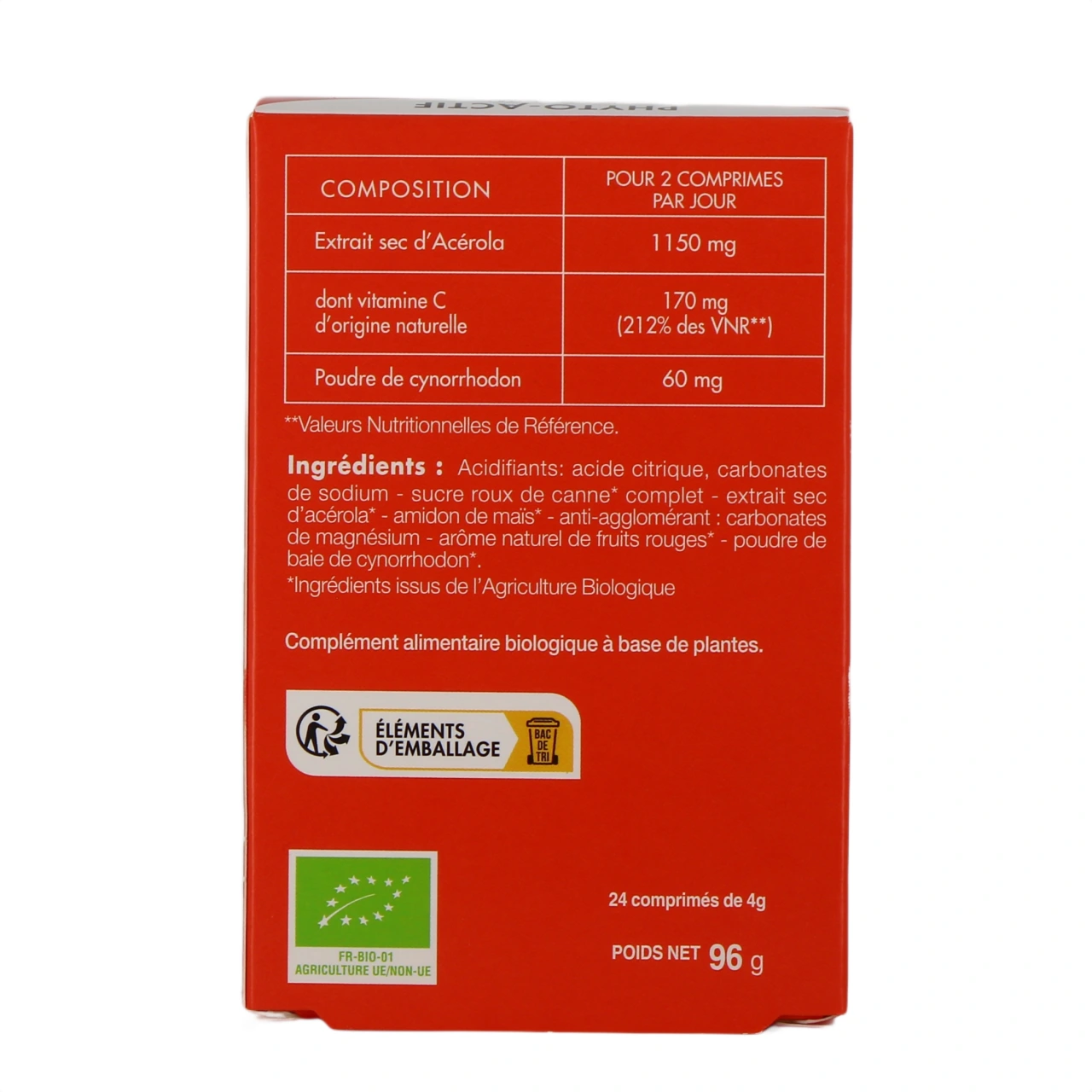Phyto-Actif Acerola 1000 Bio - Vue 3