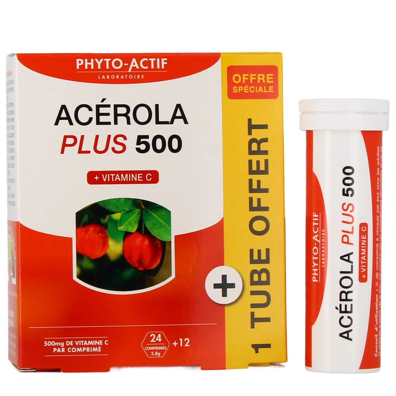 Phyto-Actif Acérola Plus 500 - Phyto-Actif