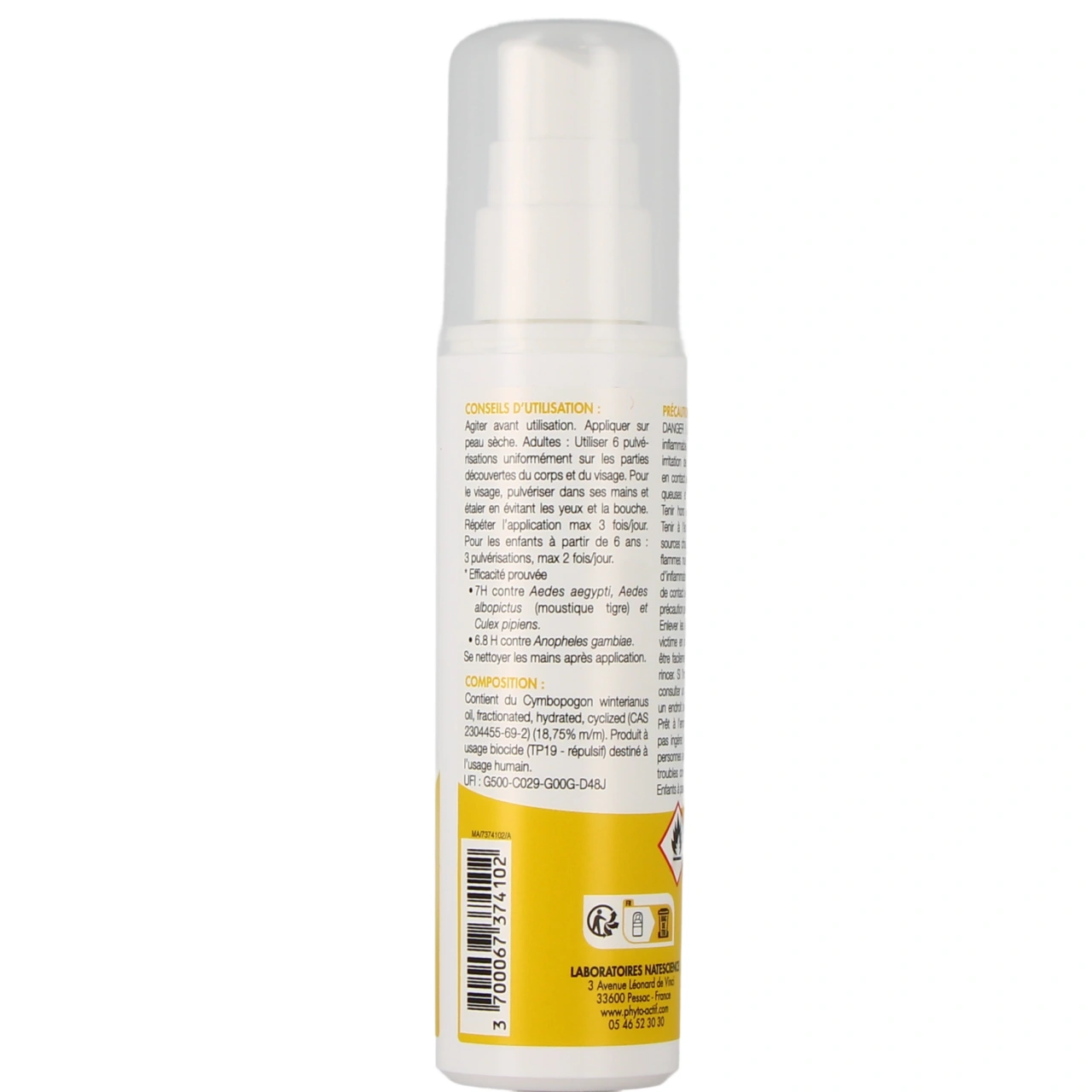 Phyto-Actif Moustique Control Spray Répulsif - Vue 3
