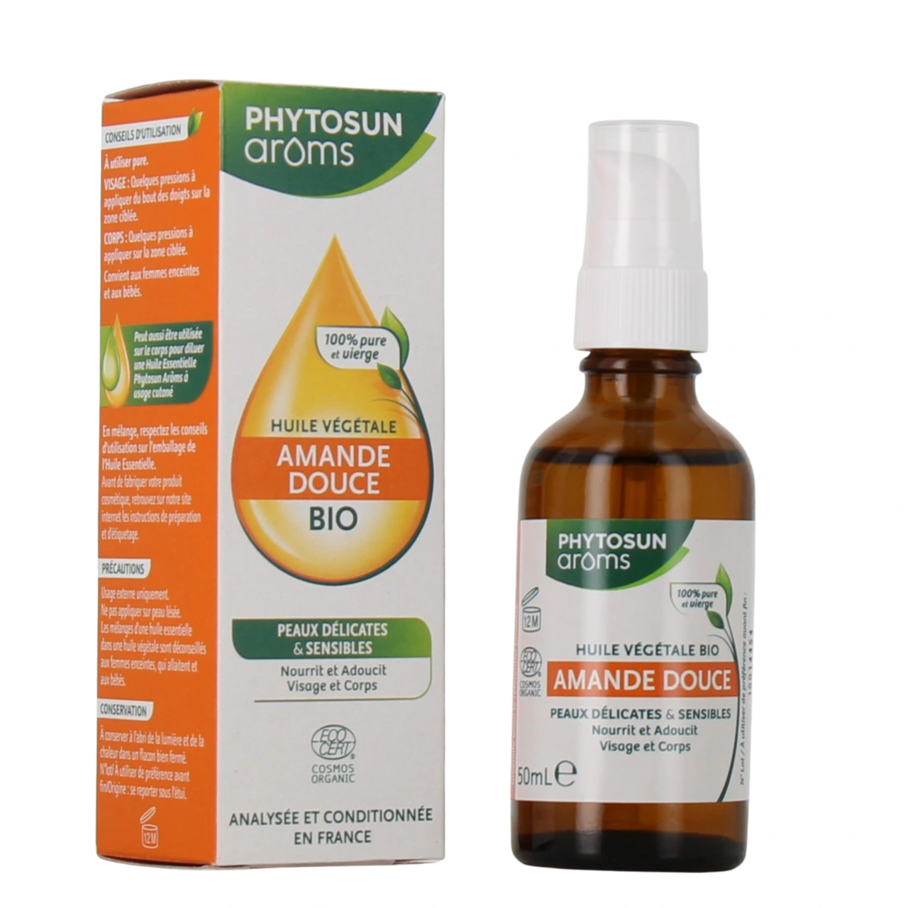 Phytosun Aroms Huile Végétale d'Amande Douce Bio - Vue 4