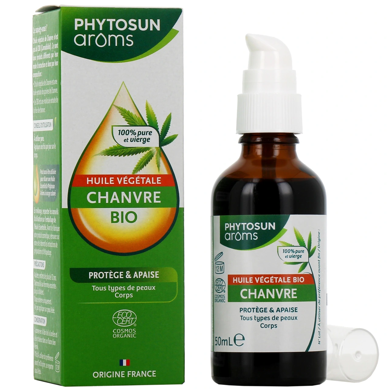 Phytosun Arôms Huile Végétale de Chanvre Bio - Phytosun Aroms