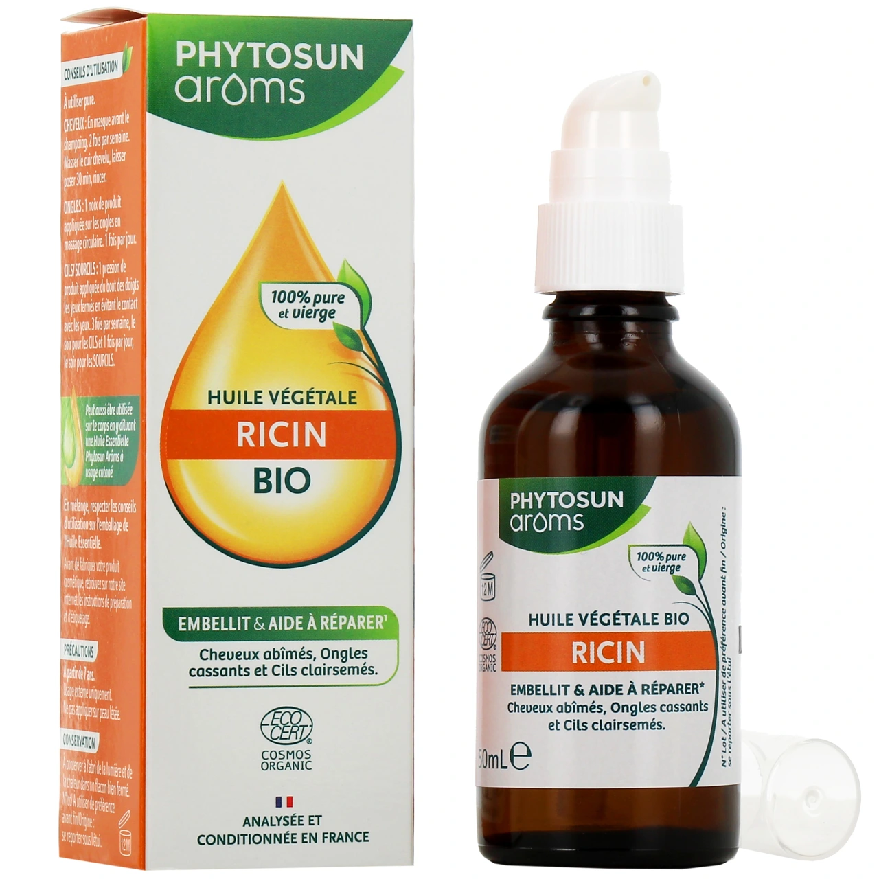 Phytosun Arôms Huile Végétale de Ricin Bio - Phytosun Aroms