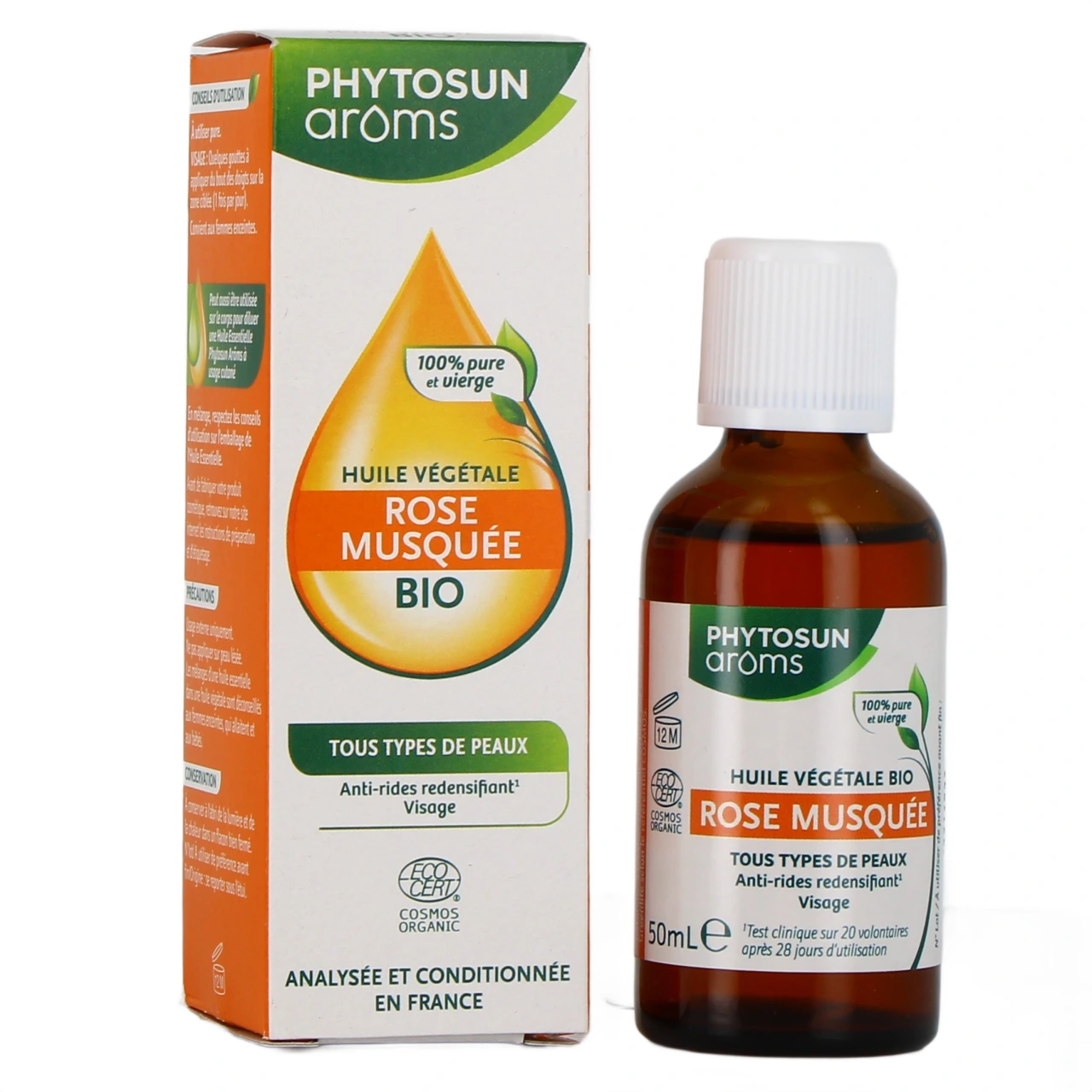 Phytosun Aroms Huile Végétale Rose Musquée Bio - Phytosun Aroms