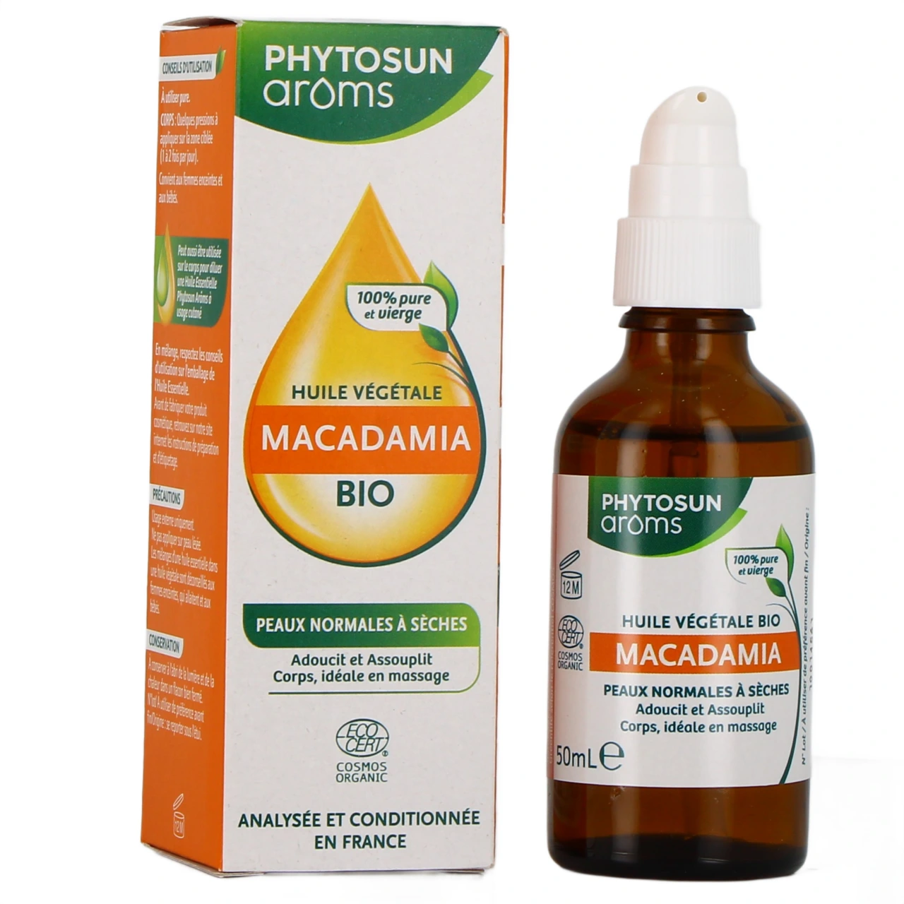 Phytosuns Arôms Huile Végétale Macadamia Bio - Phytosun Aroms