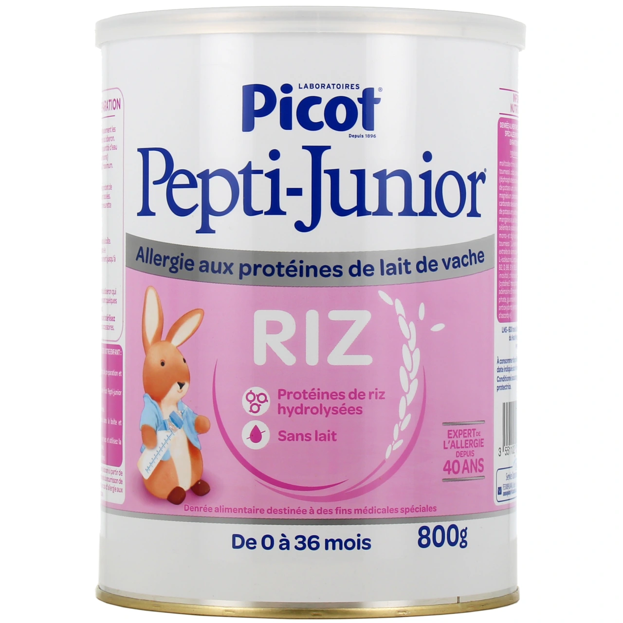Picot Pepti-Junior Riz Lait 0 à 36 mois - Picot