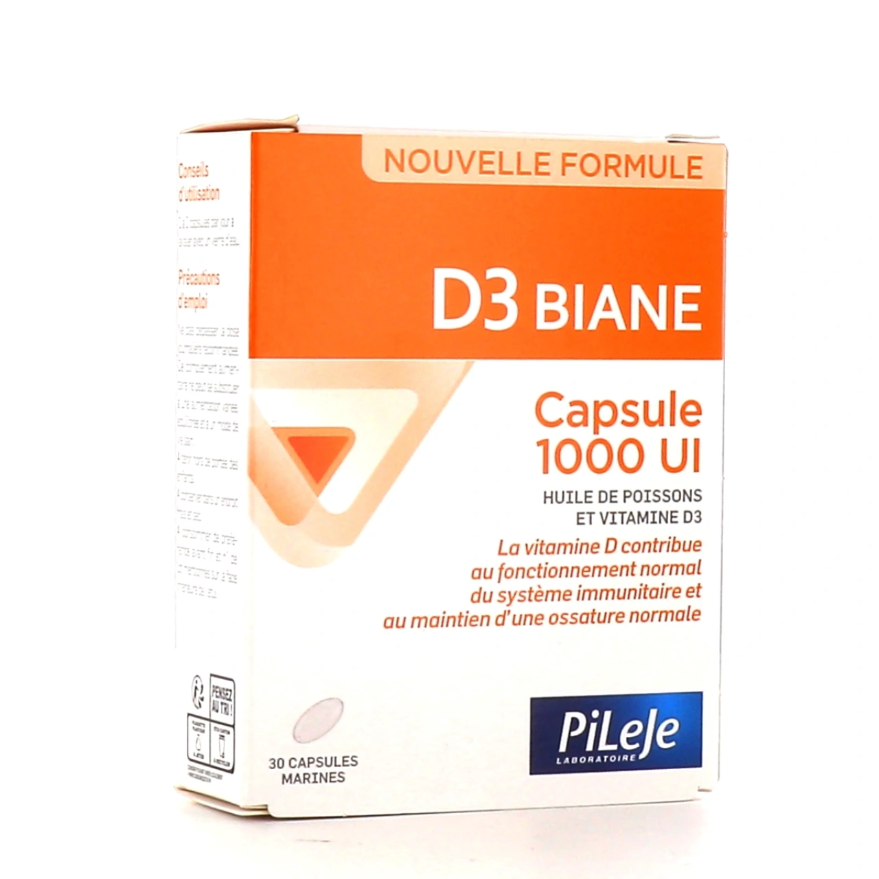 Pileje D3 Biane 30 capsules 1000UI - PiLeJe