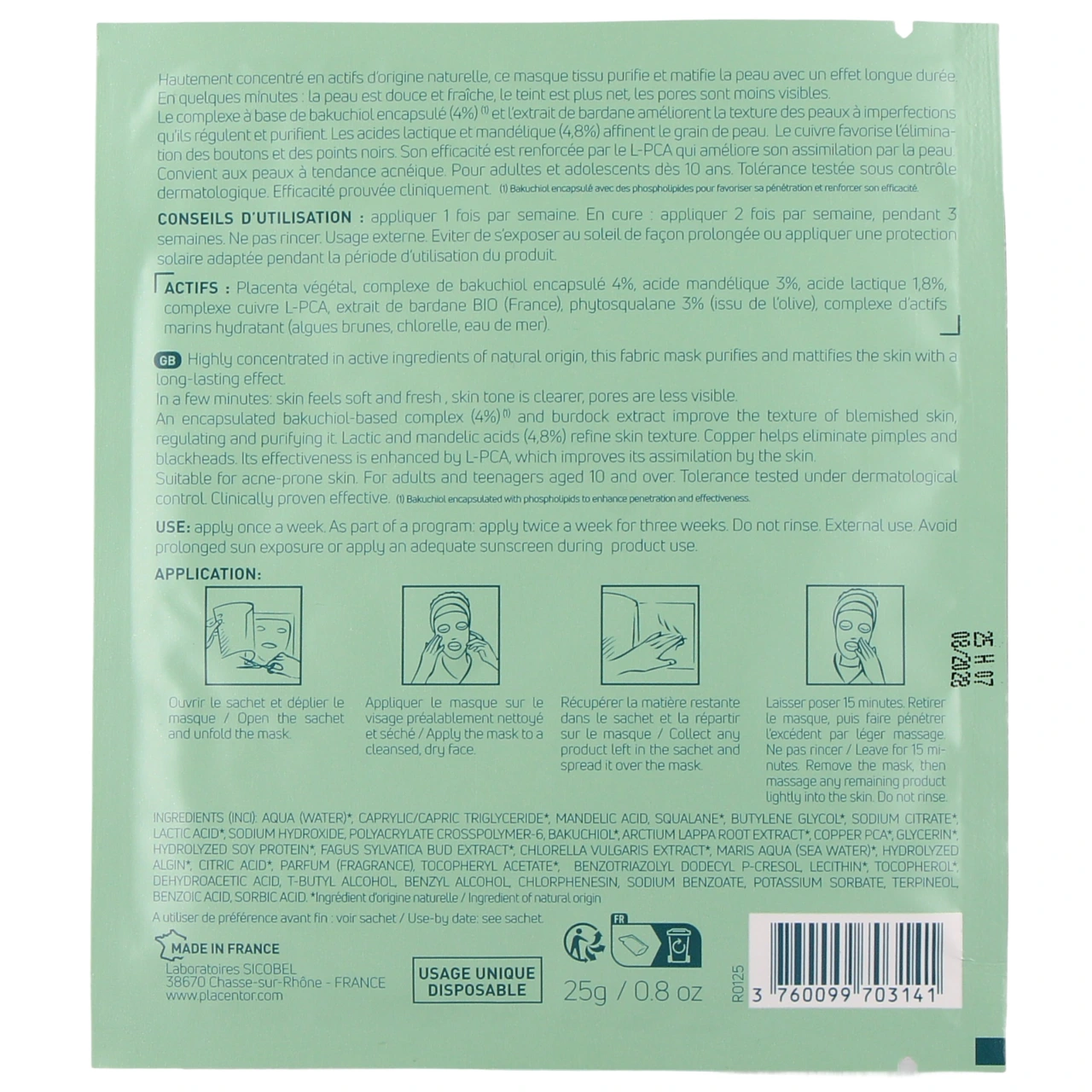 Placentor Masque Tissu - Vue 11