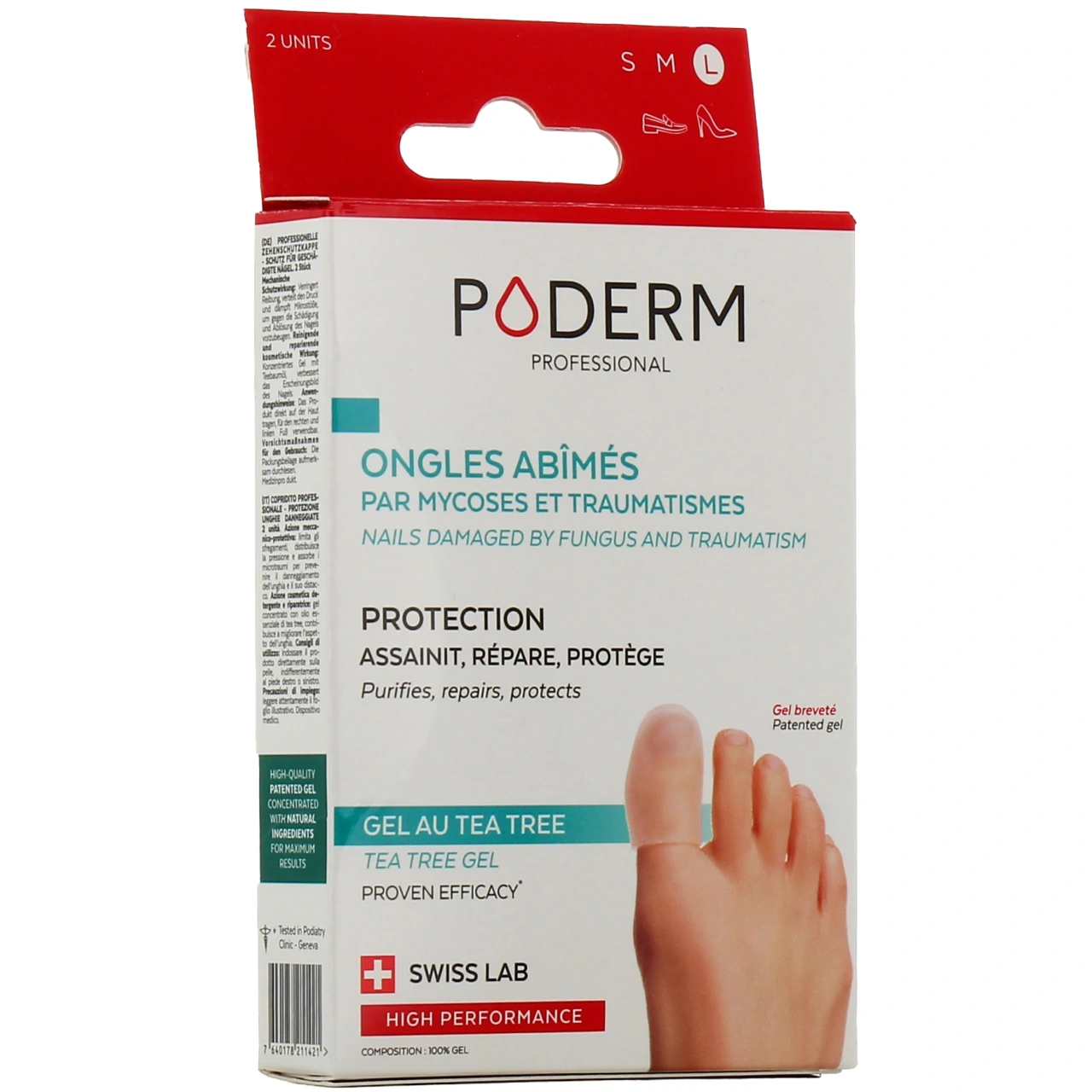 Poderm Capuchon d'Orteil Ongles Abîmés - Poderm