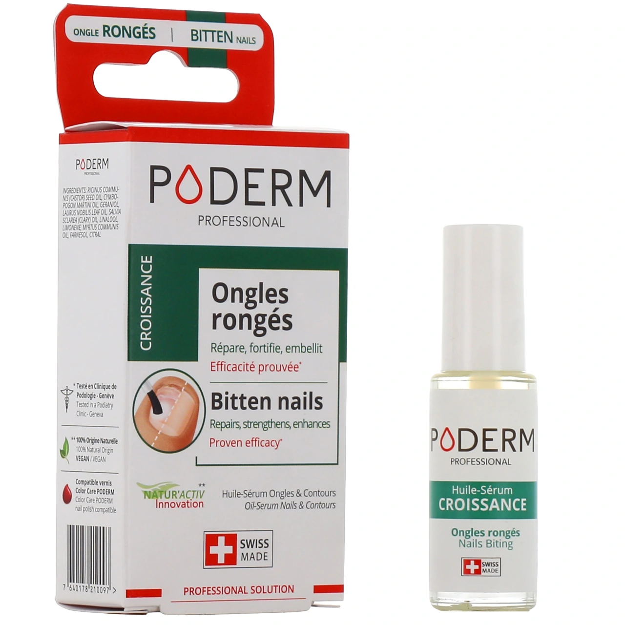 Poderm Huile-Sérum Ongles rongés - Poderm