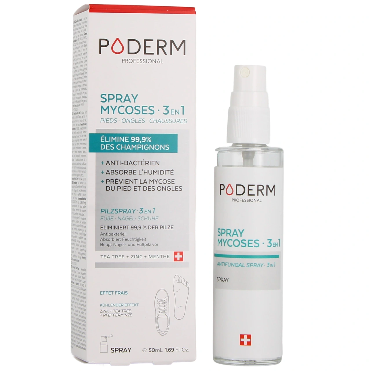 Poderm Spray Mycoses 3 en 1 - Poderm