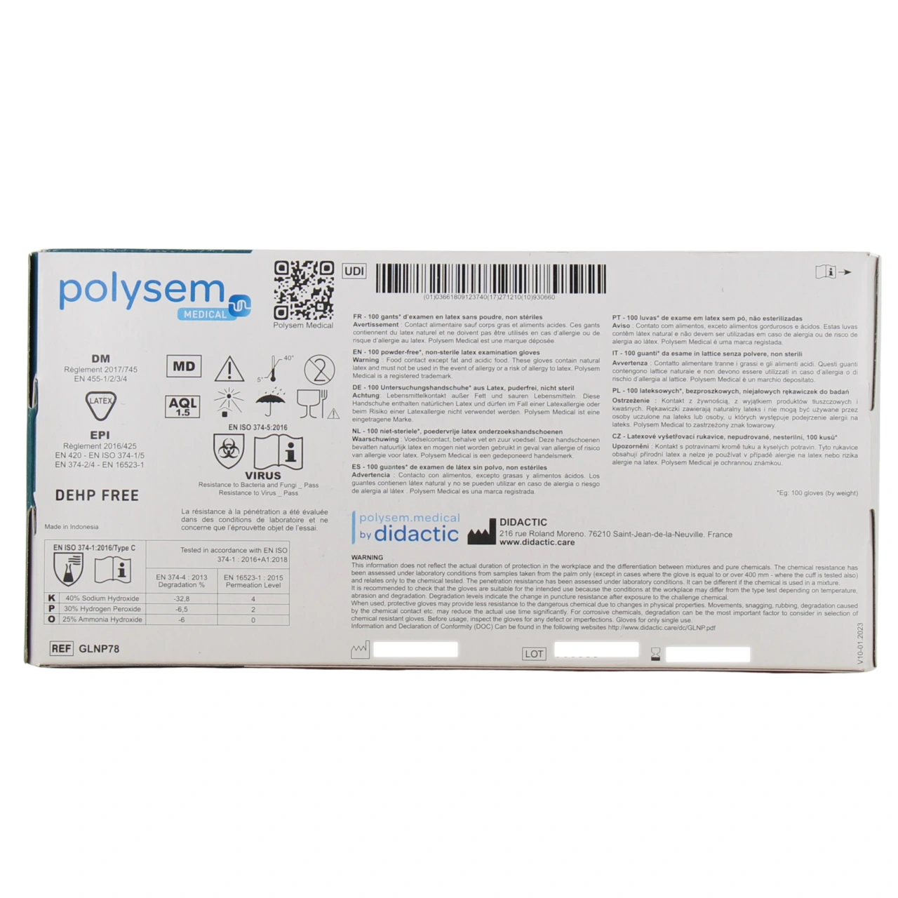 Polysem Médical Gants Latex - Vue 2