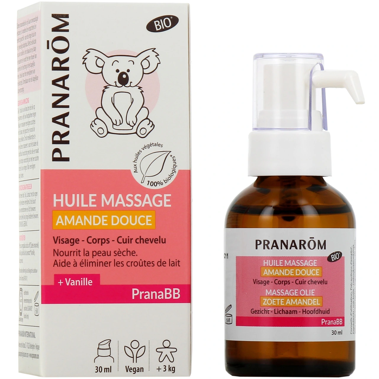 PranaBB Huile de Massage Amande Douce Bio - Pranarom