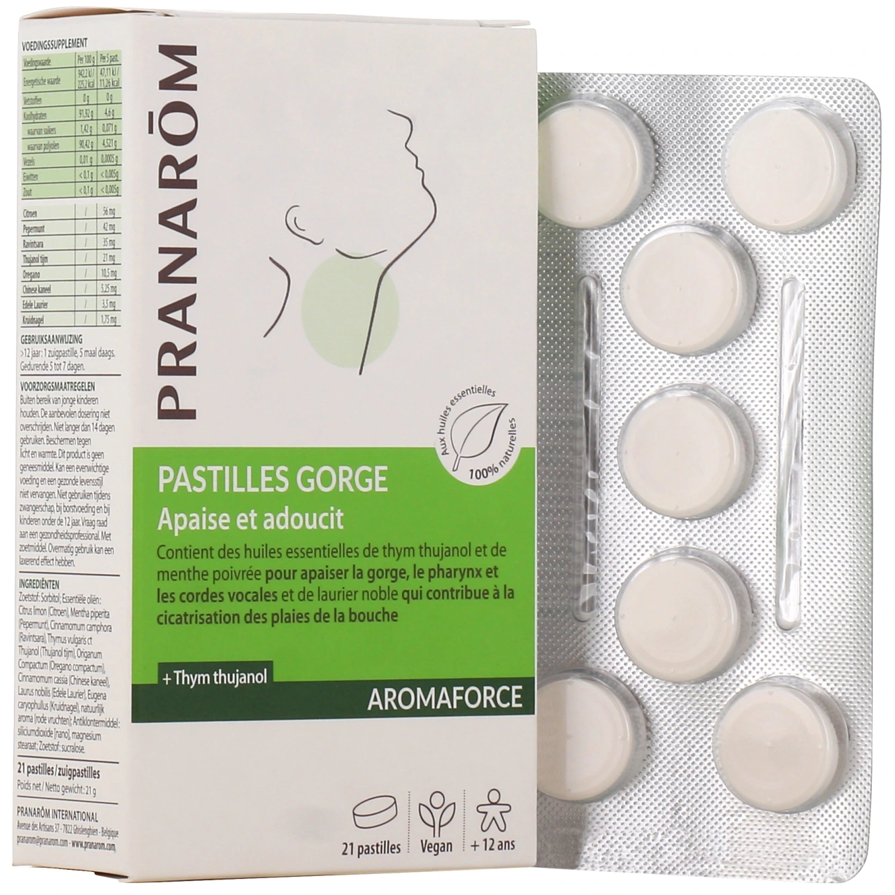 Pranarom Aromaforce Pastilles Gorge Apaise et Adoucit - Vue 4