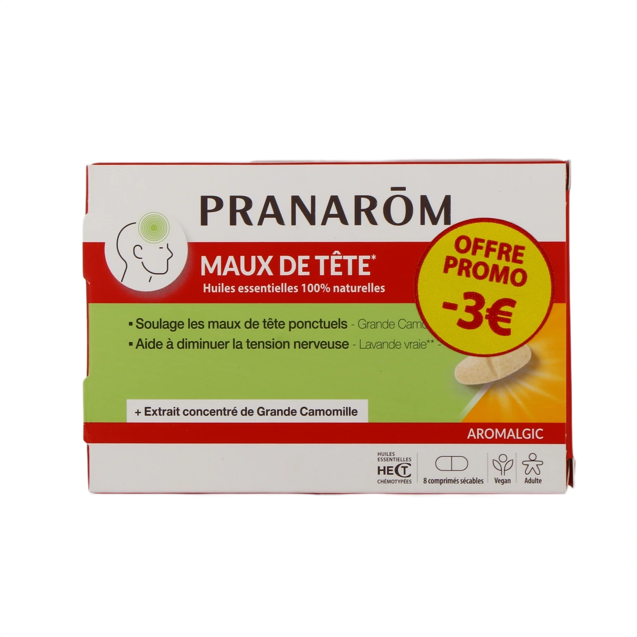 Pranarom Aromalgic Comprimés Maux de Tête - Vue 5