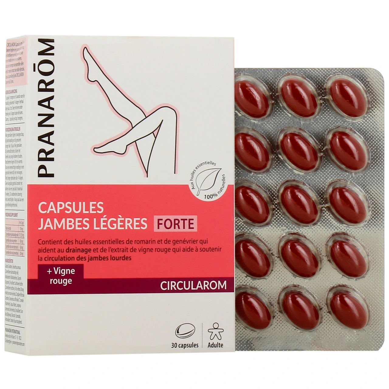 Pranarom Circularom Capsules Forte Jambes Légères - Pranarom