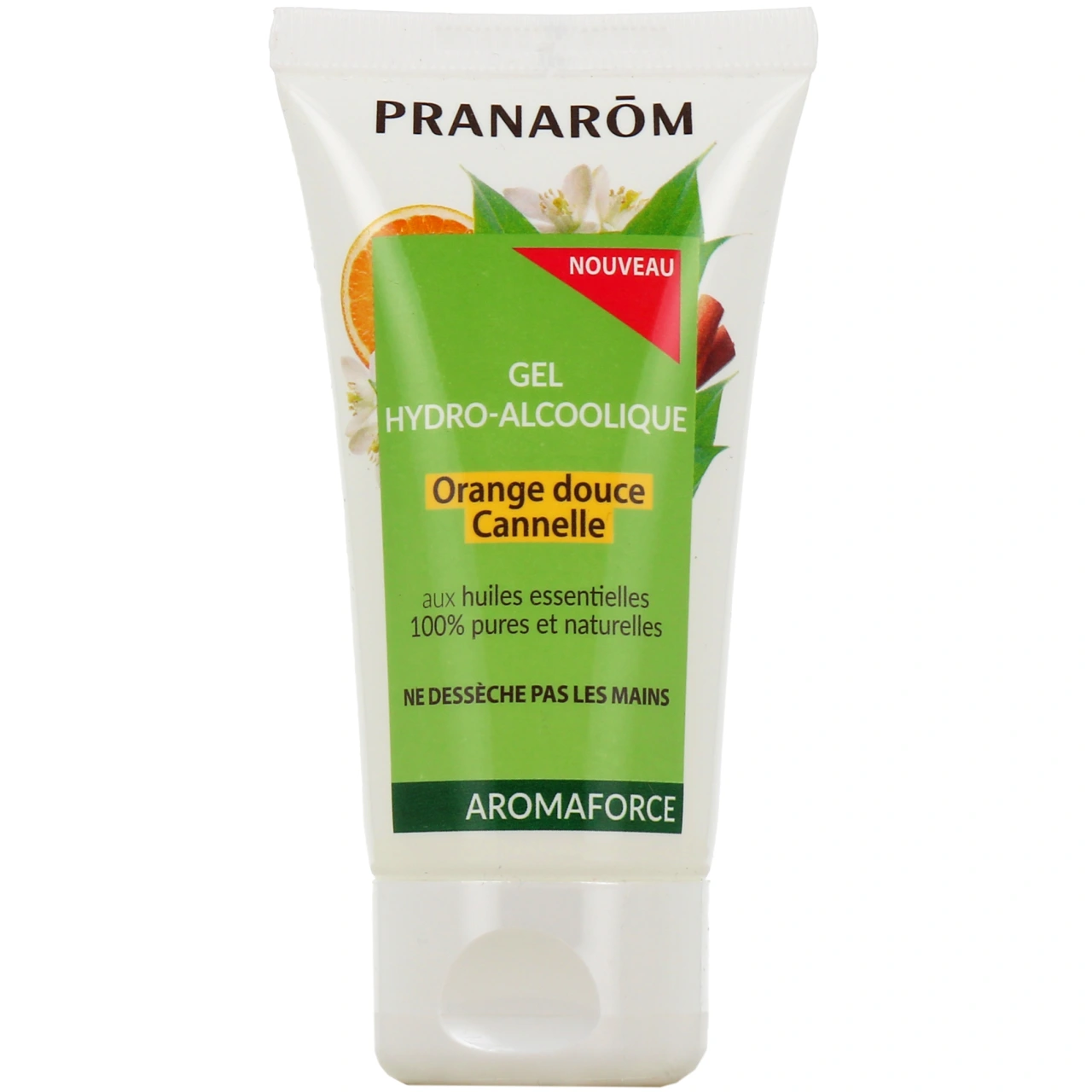 Pranarom Gel hydro-alcoolique Orange douce Cannelle - Pranarom